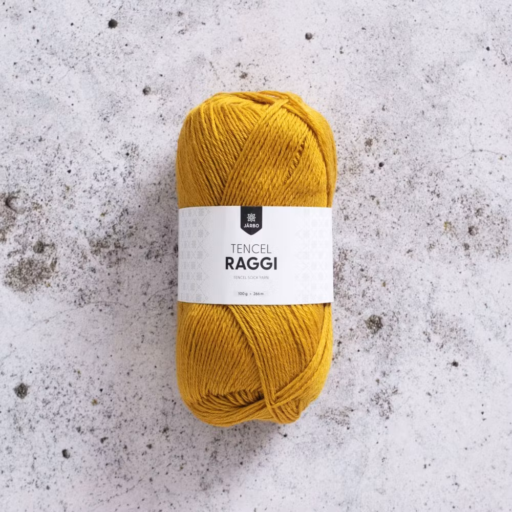 Järbo Tencel Raggi - raggsocksgarn i ull och tencel