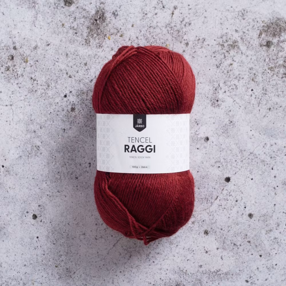 Järbo Tencel Raggi - raggsocksgarn i ull och tencel