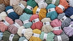 Bobbiny Braided Cord Jumbo 9 mm 30 meter - flätat bomullsgarn