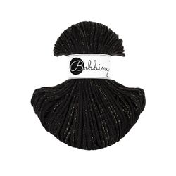 Bobbiny Golden Black - svart garn med guldig tråd (flera modeller)