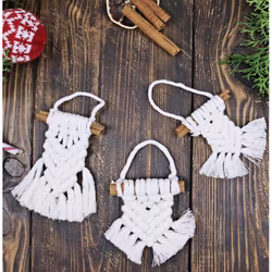 Makramémönster Bobbiny "Mini Macrame" - små bonader i makramégarn