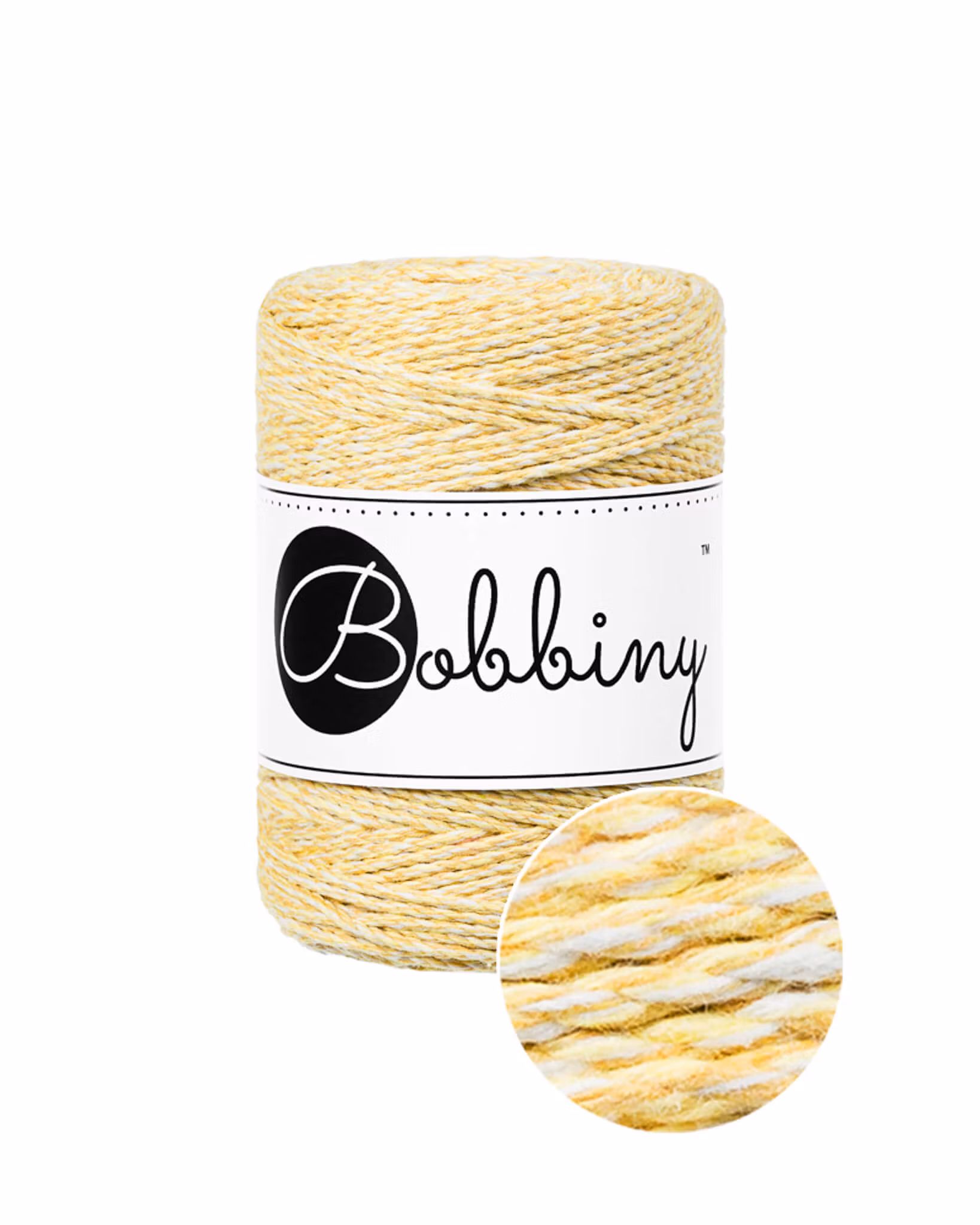 Bobbiny 3ply Macrame Rope Baby 1,5 mm - trippeltvinnat makramégarn