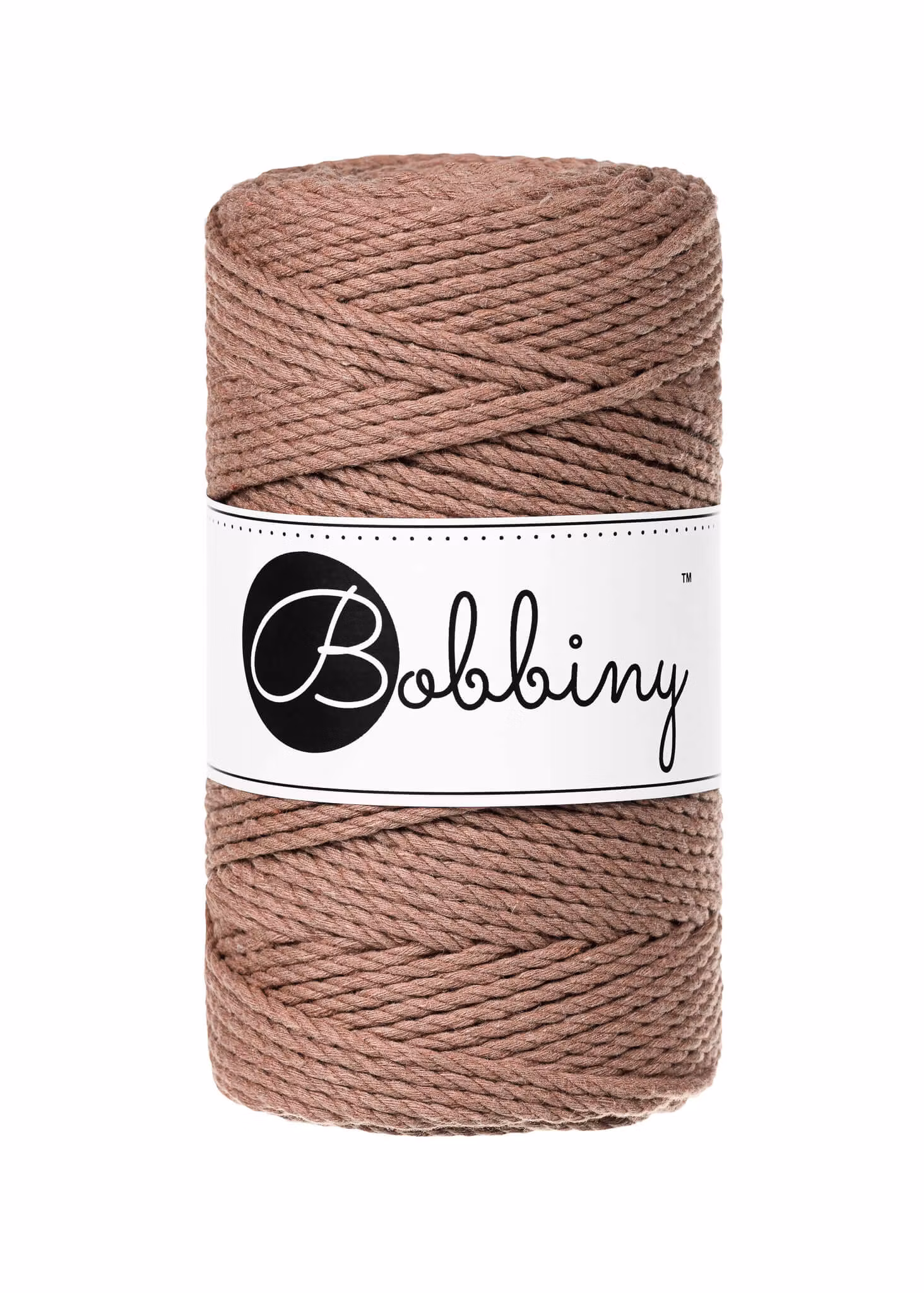Bobbiny 3ply Macrame Rope Regular 3 mm - trippeltvinnat makramégarn