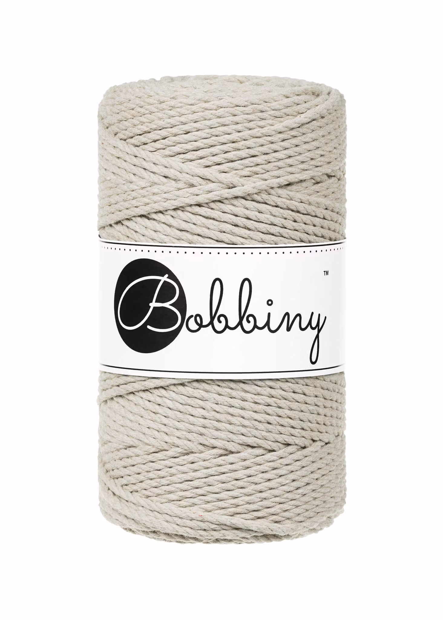 Bobbiny 3ply Macrame Rope Regular 3 mm - trippeltvinnat makramégarn