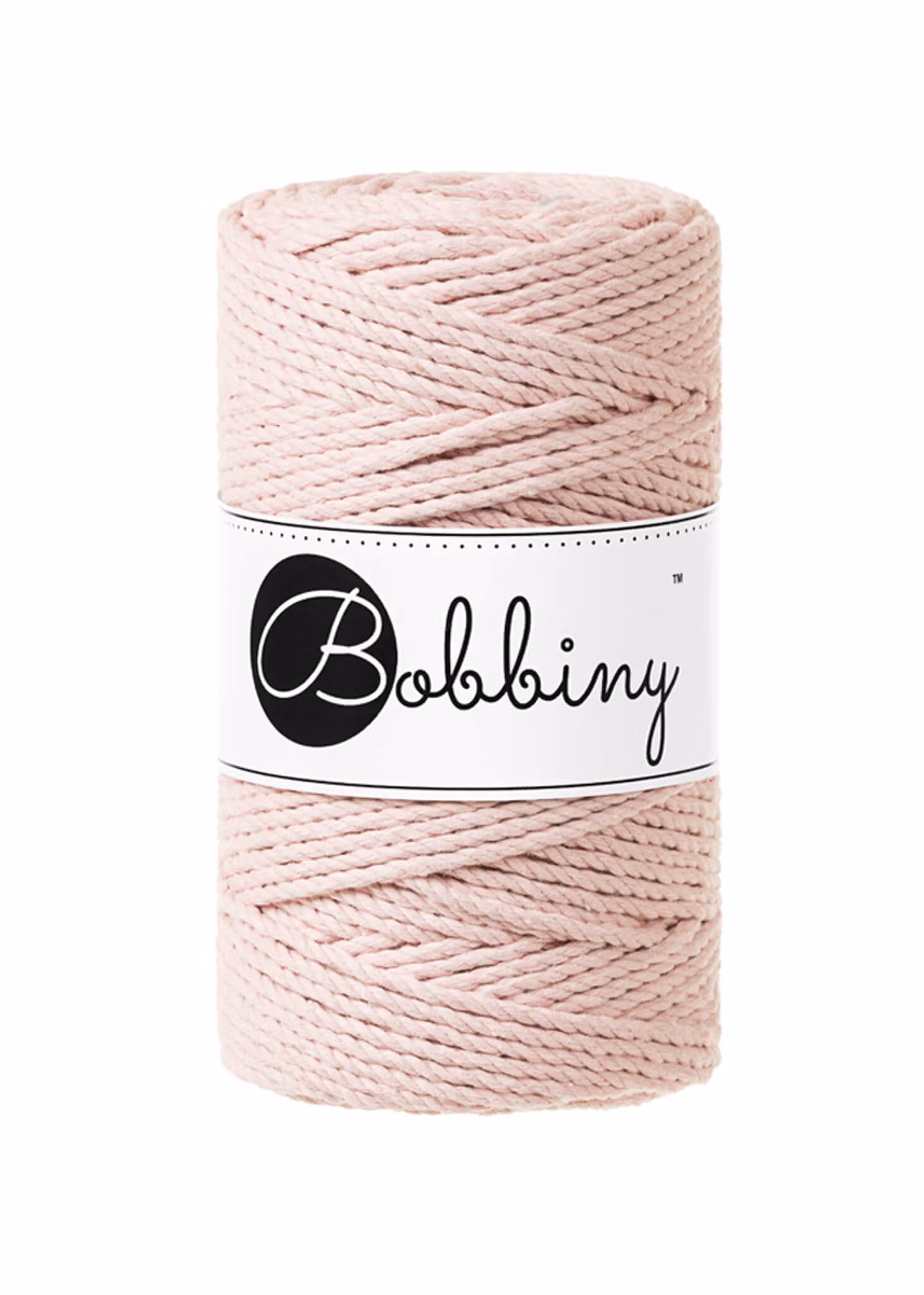 Bobbiny 3ply Macrame Rope Regular 3 mm - trippeltvinnat makramégarn