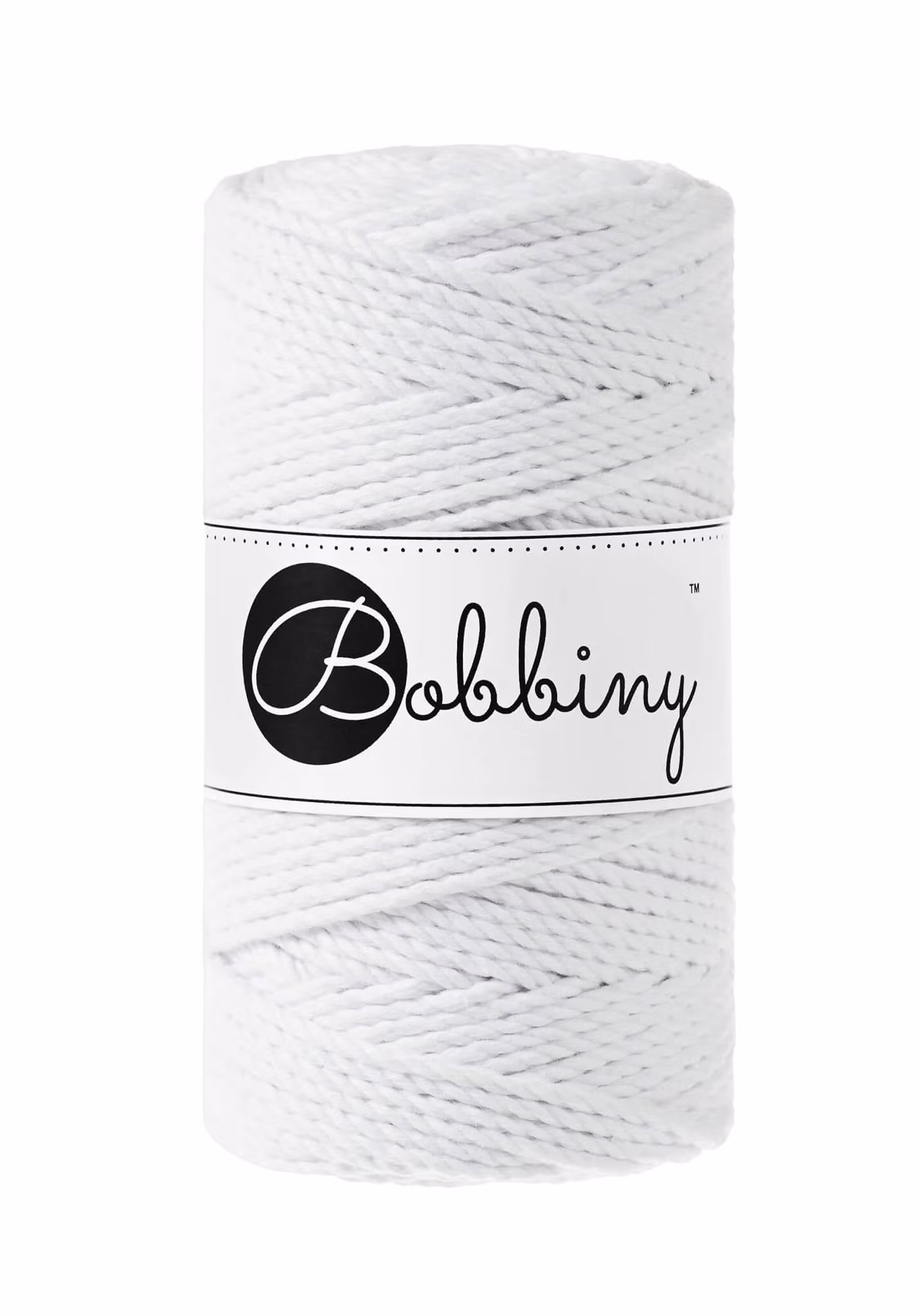 Bobbiny 3ply Macrame Rope Regular 3 mm - trippeltvinnat makramégarn