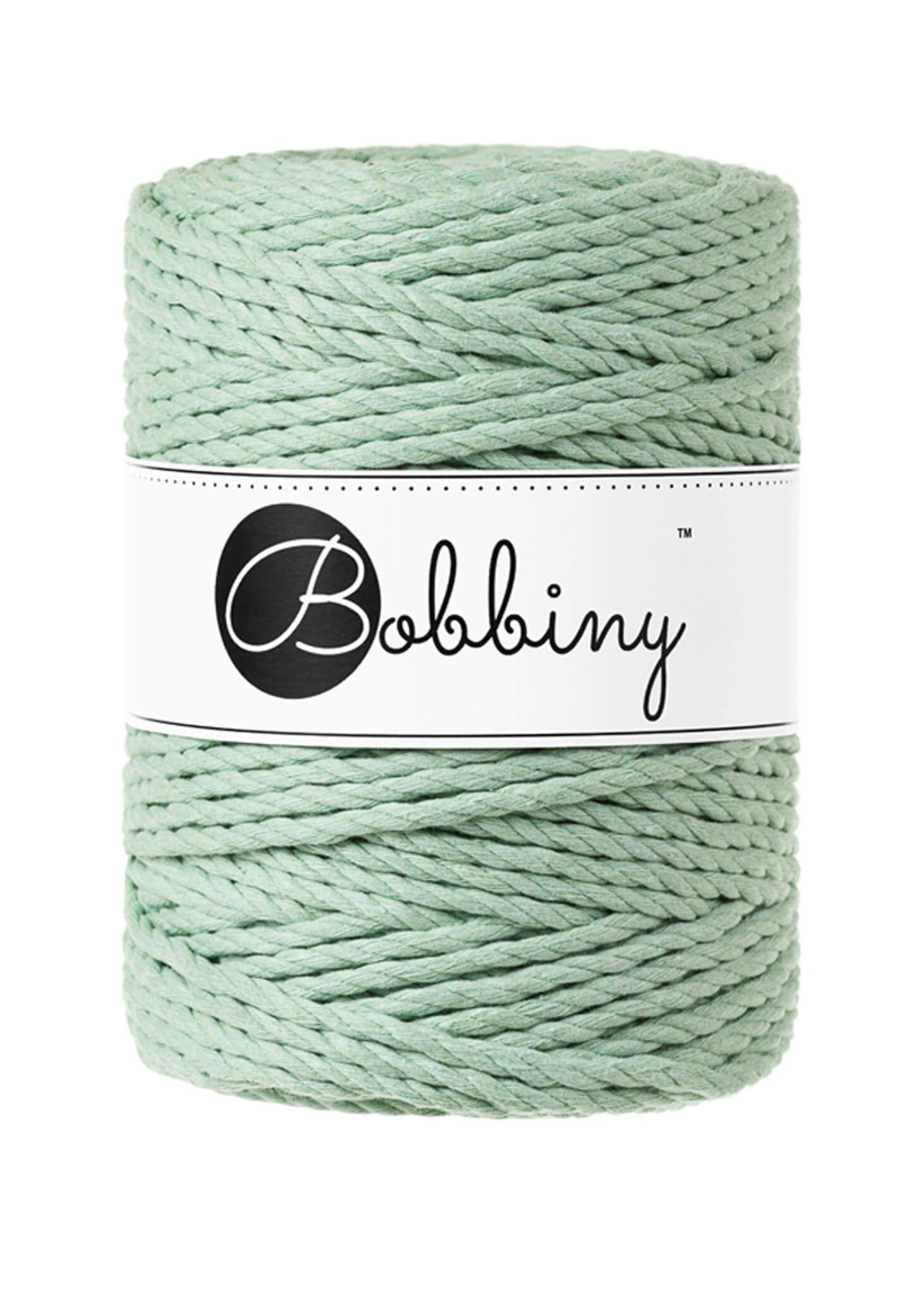 Bobbiny 3ply Macrame Rope XXL 5 mm - trippeltvinnat makramégarn