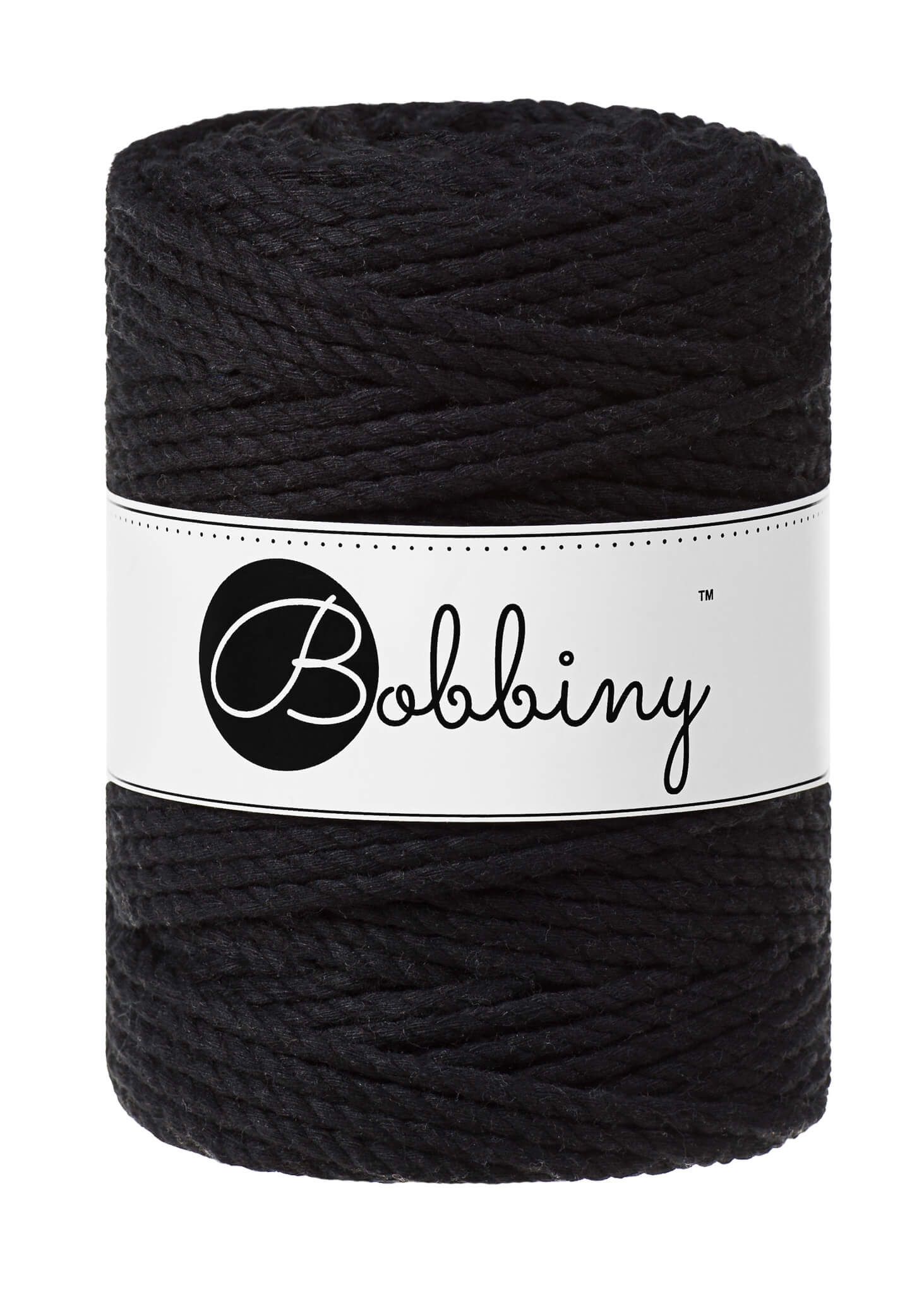 Bobbiny 3ply Macrame Rope XXL 5 mm - trippeltvinnat makramégarn