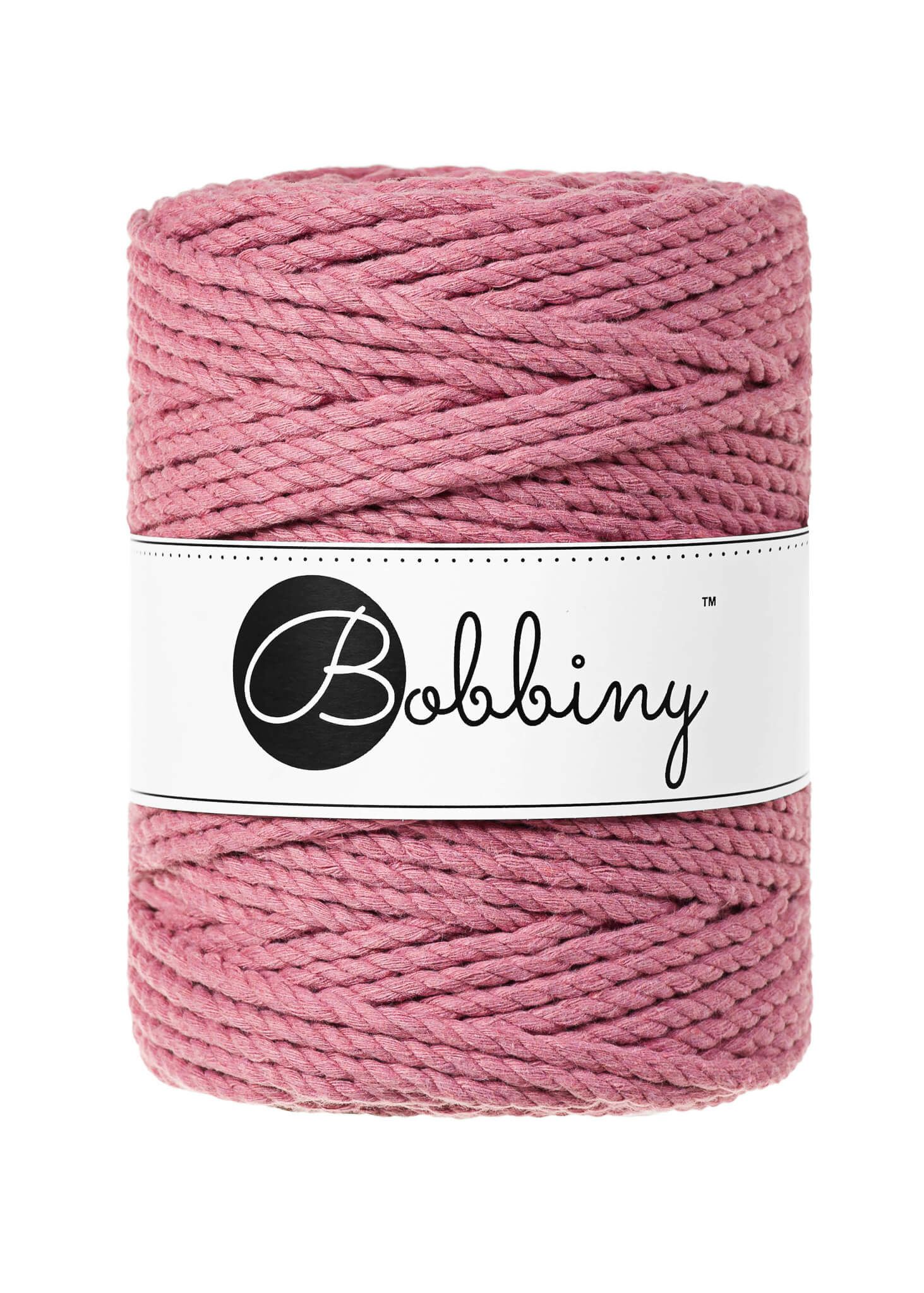 Bobbiny 3ply Macrame Rope XXL 5 mm - trippeltvinnat makramégarn