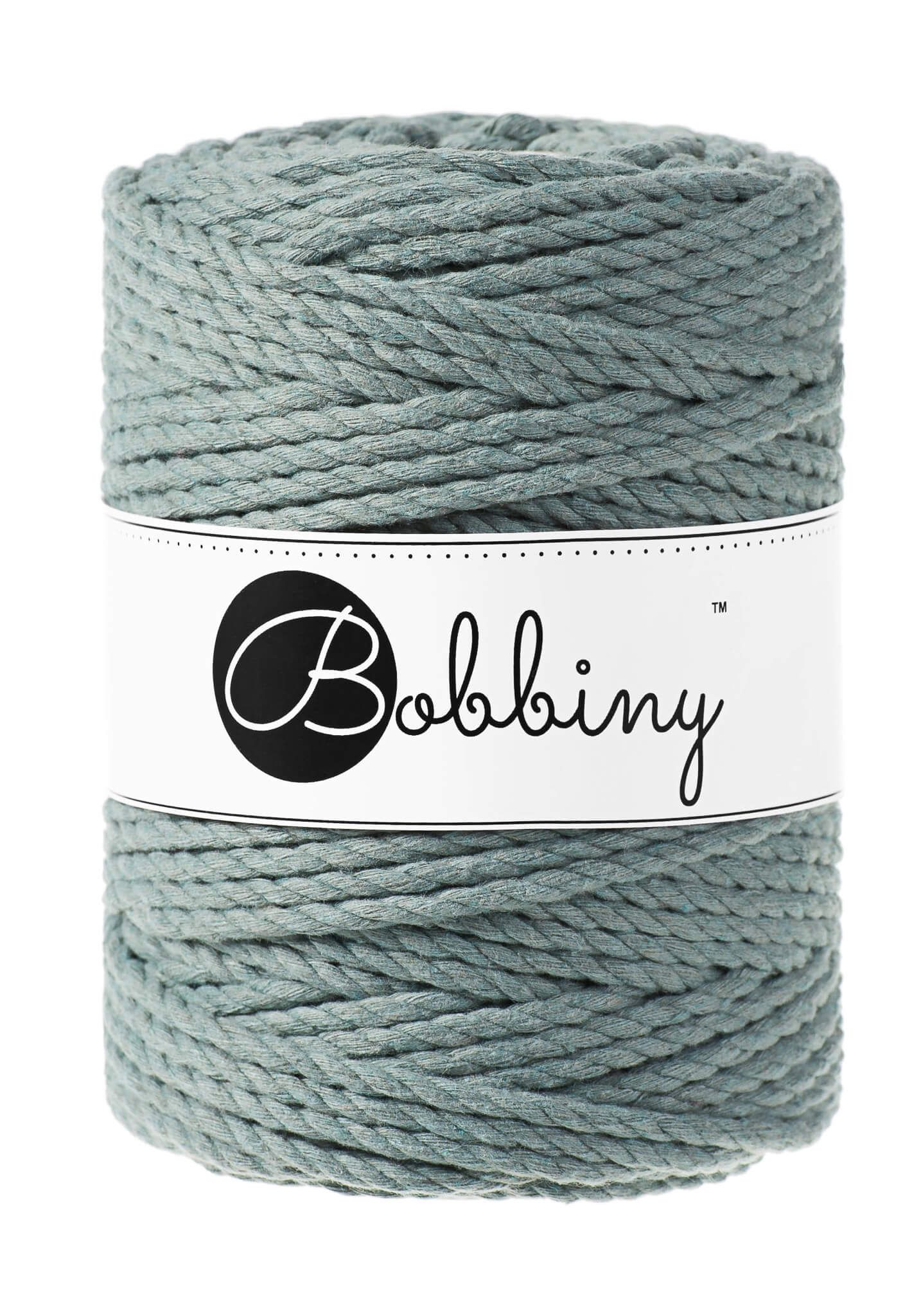 Bobbiny 3ply Macrame Rope XXL 5 mm - trippeltvinnat makramégarn