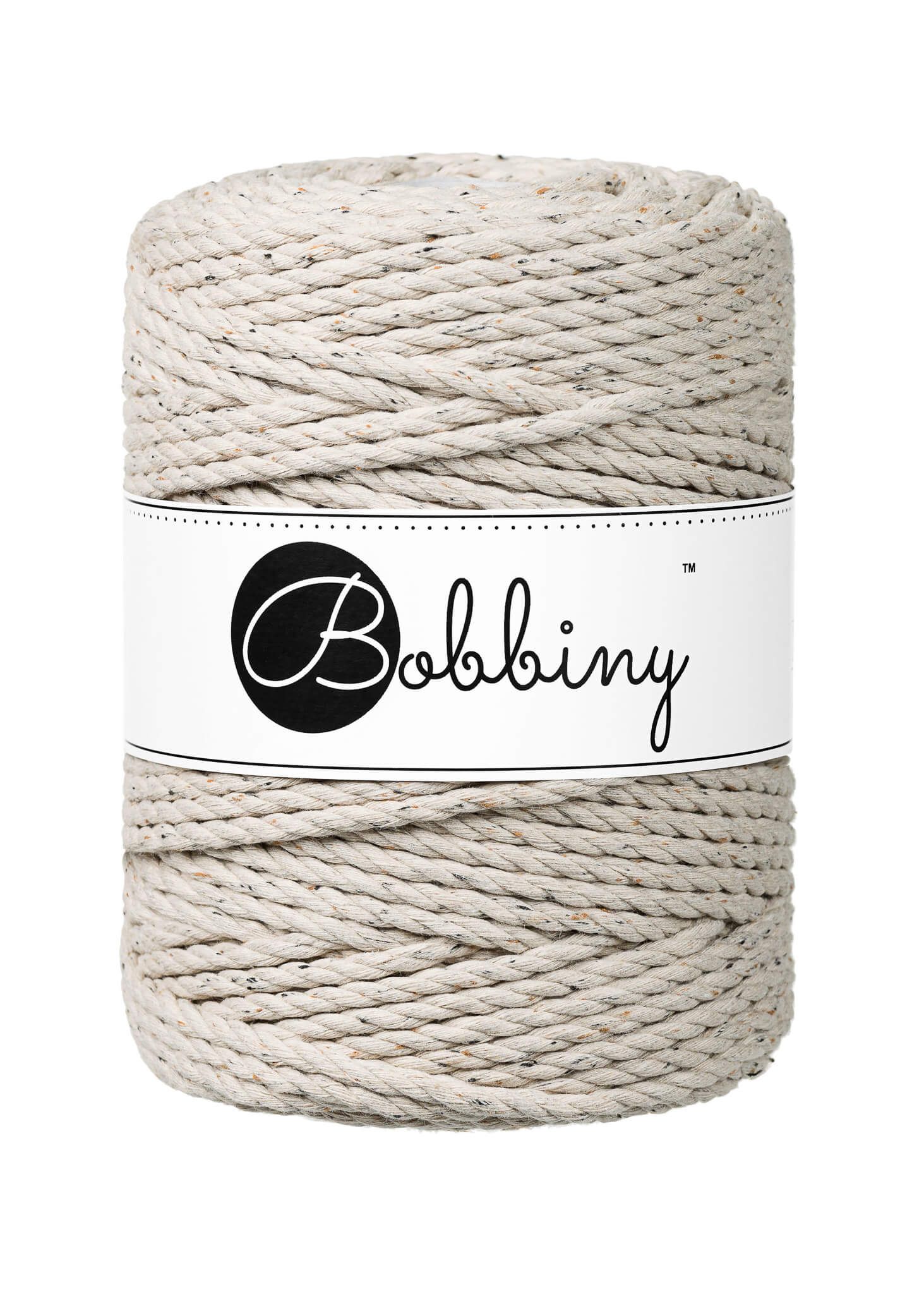 Bobbiny 3ply Macrame Rope XXL 5 mm - trippeltvinnat makramégarn