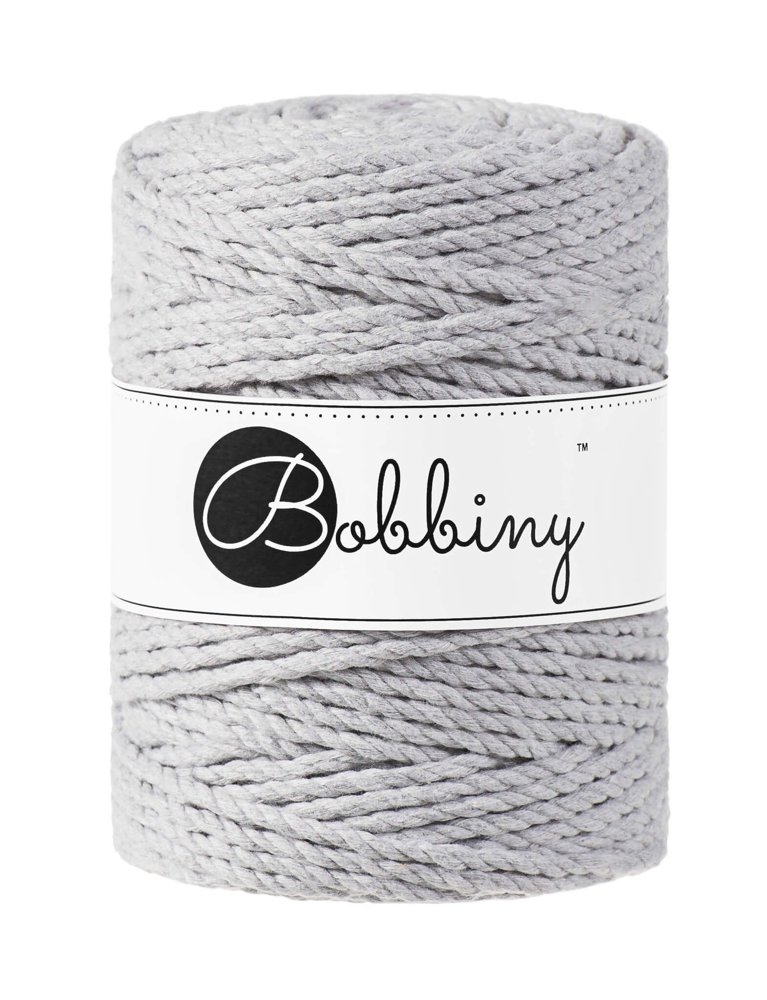 Bobbiny 3ply Macrame Rope XXL 5 mm - trippeltvinnat makramégarn