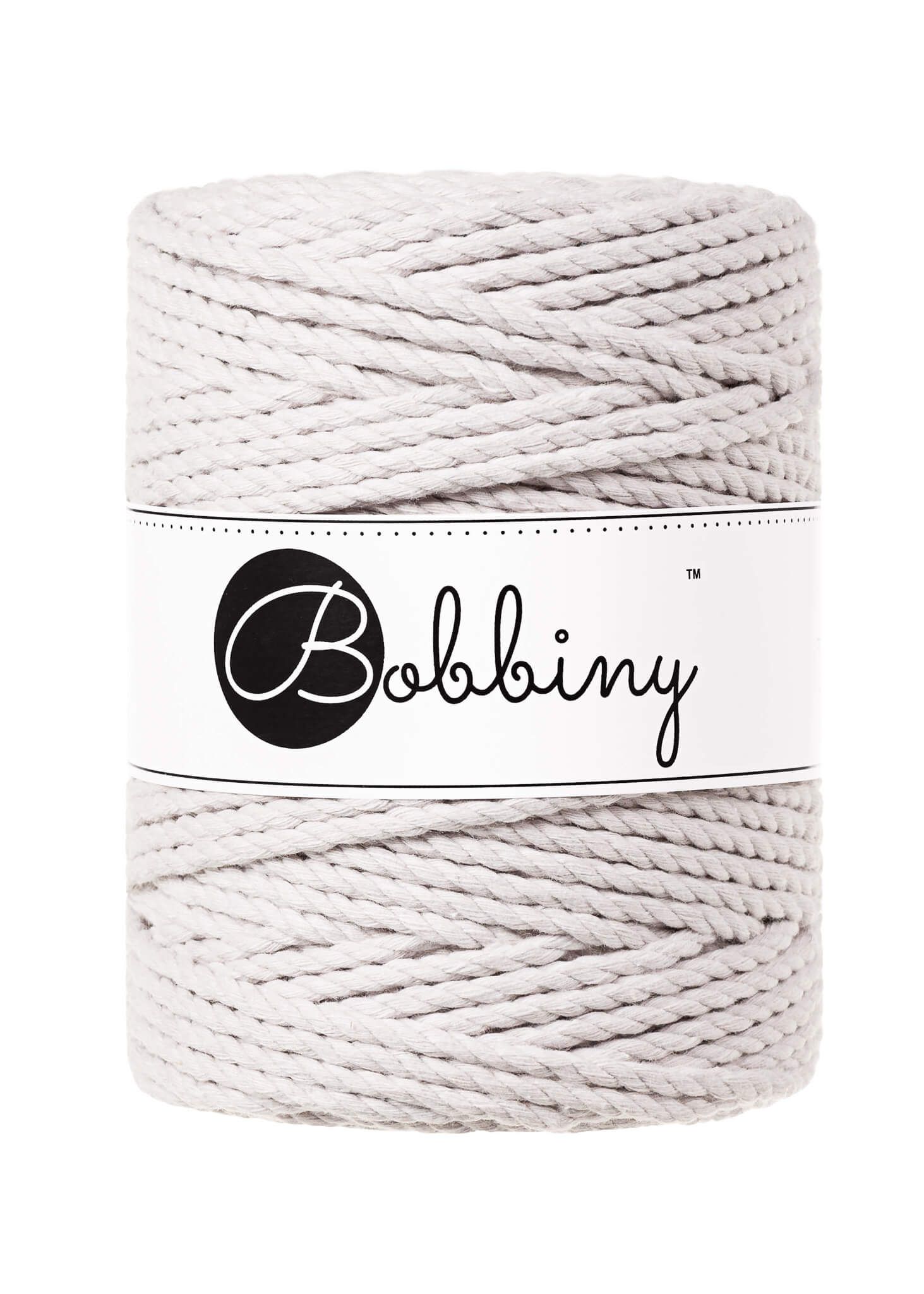 Bobbiny 3ply Macrame Rope XXL 5 mm - trippeltvinnat makramégarn