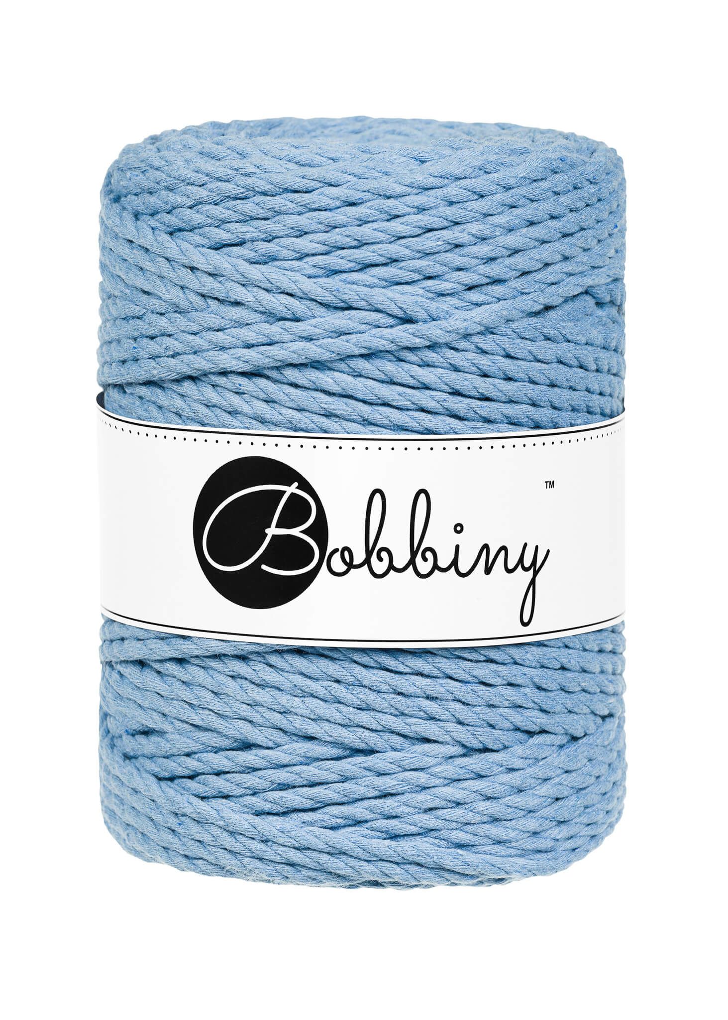 Bobbiny 3ply Macrame Rope XXL 5 mm - trippeltvinnat makramégarn