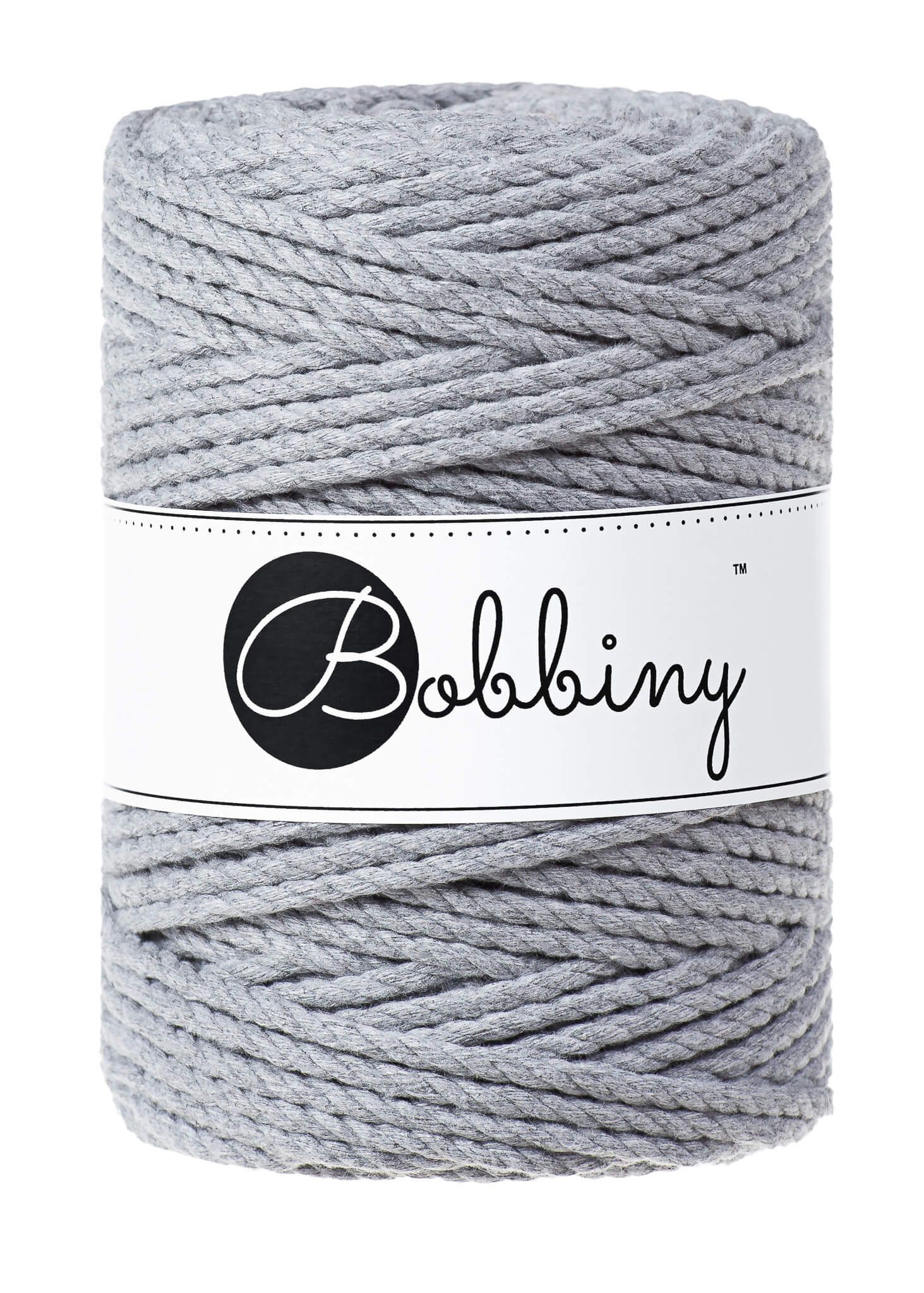 Bobbiny 3ply Macrame Rope XXL 5 mm - trippeltvinnat makramégarn