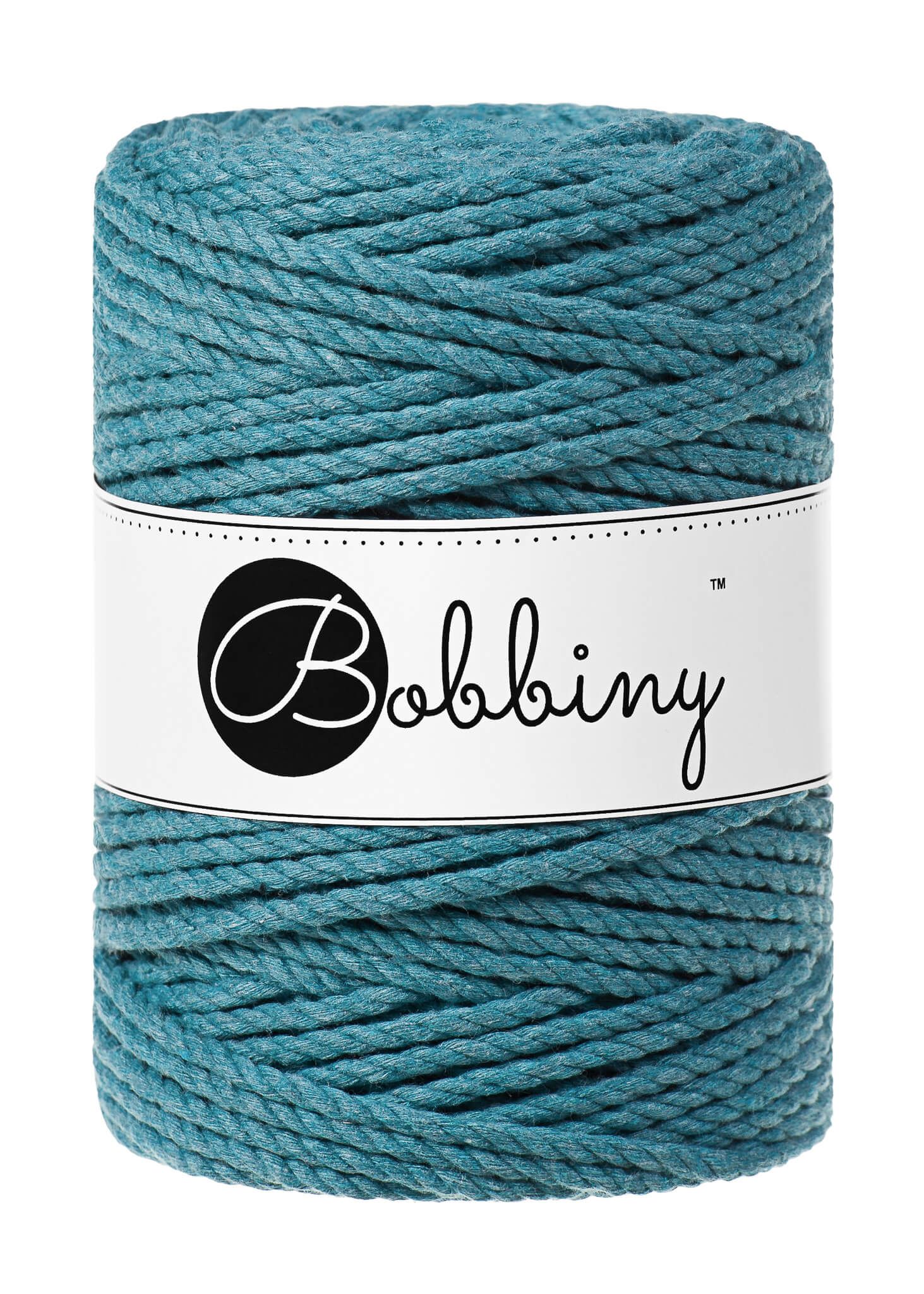 Bobbiny 3ply Macrame Rope XXL 5 mm - trippeltvinnat makramégarn