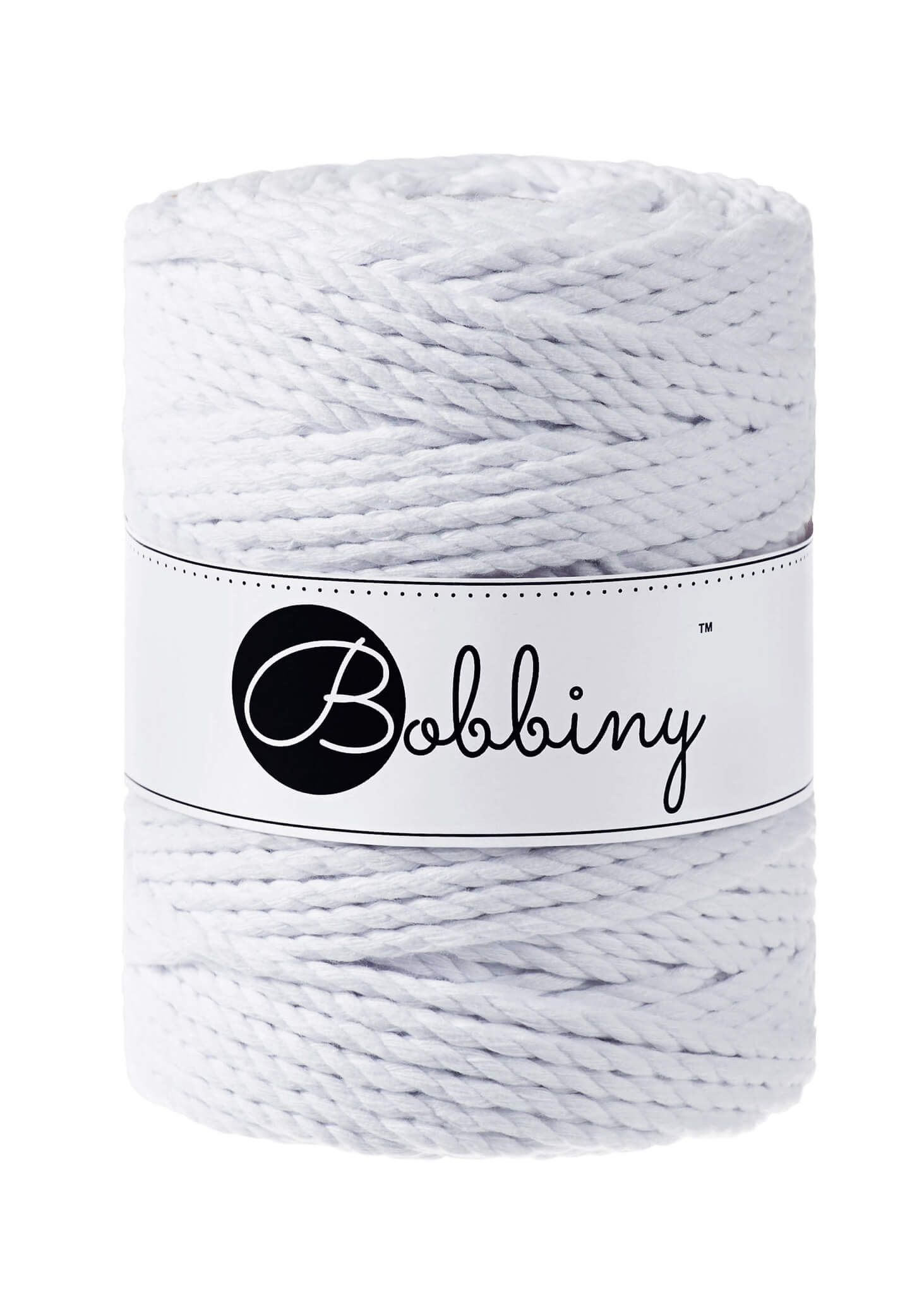 Bobbiny 3ply Macrame Rope XXL 5 mm - trippeltvinnat makramégarn