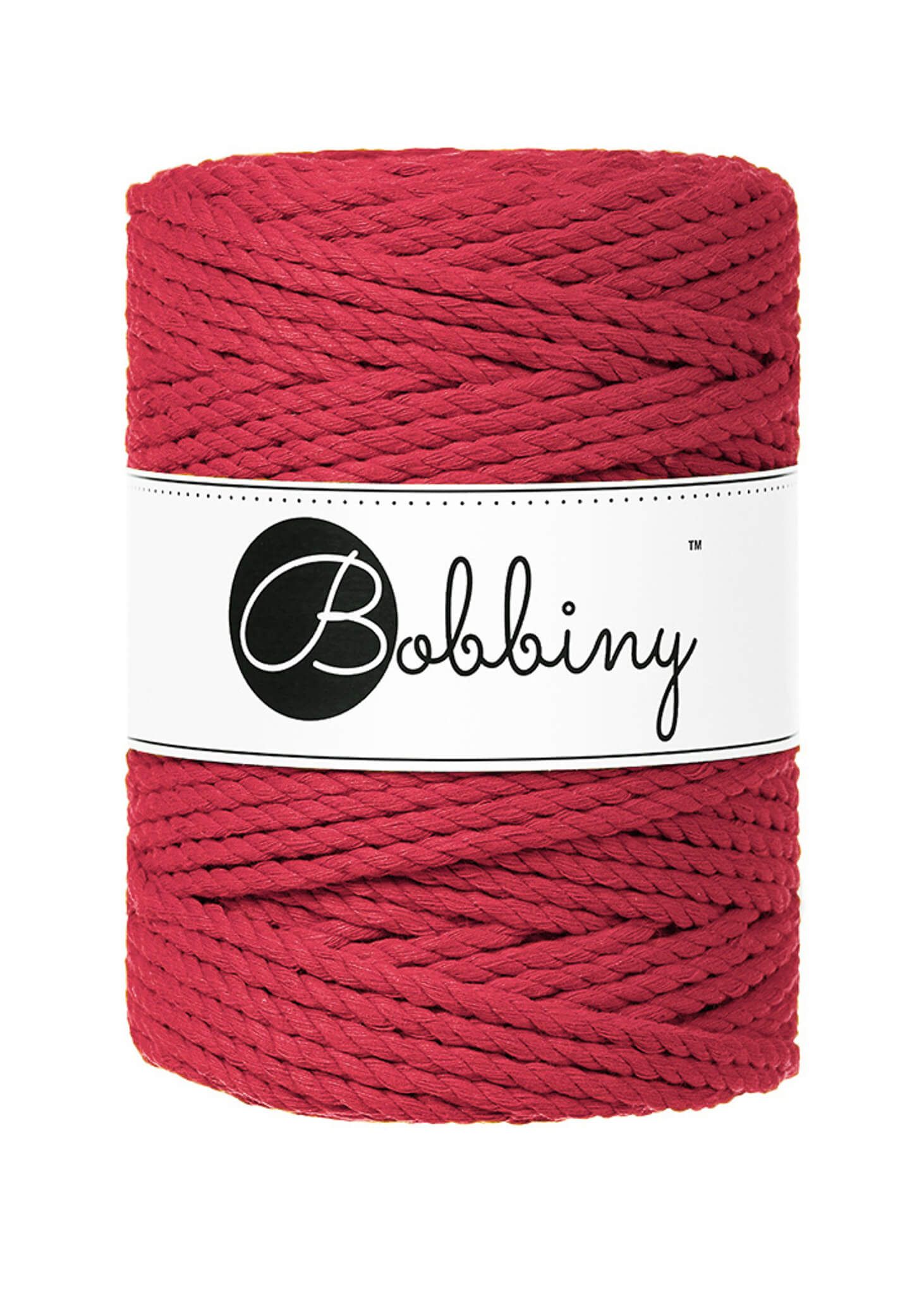 Bobbiny 3ply Macrame Rope XXL 5 mm - trippeltvinnat makramégarn