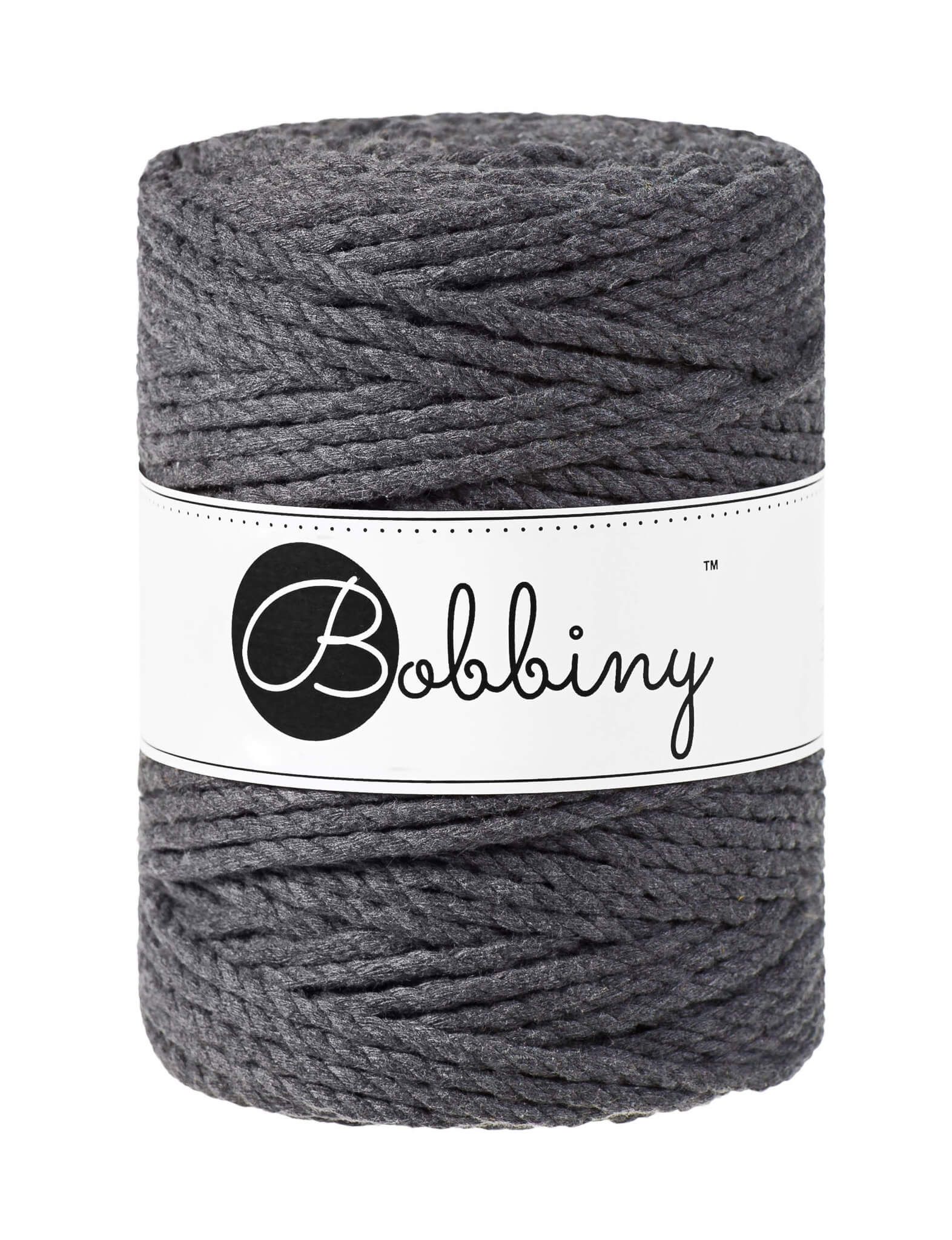 Bobbiny 3ply Macrame Rope XXL 5 mm - trippeltvinnat makramégarn