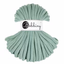 Bobbiny Braided Cord Jumbo 9 mm 30 meter - flätat bomullsgarn