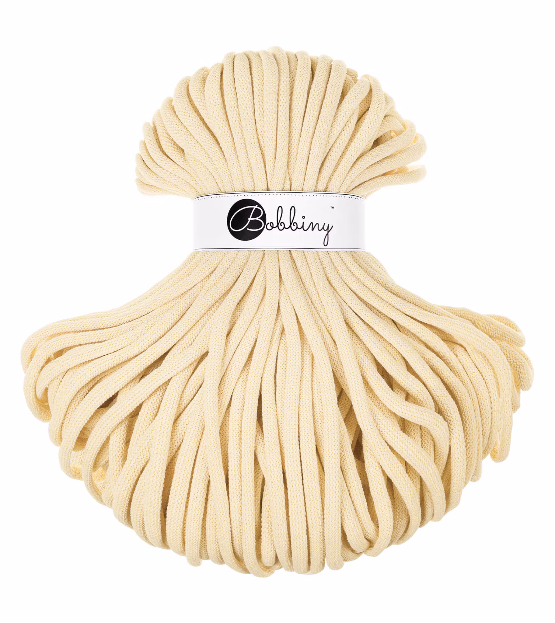 Bobbiny Braided Cord Jumbo 9 mm - flätat bomullsgarn - beställningsvara