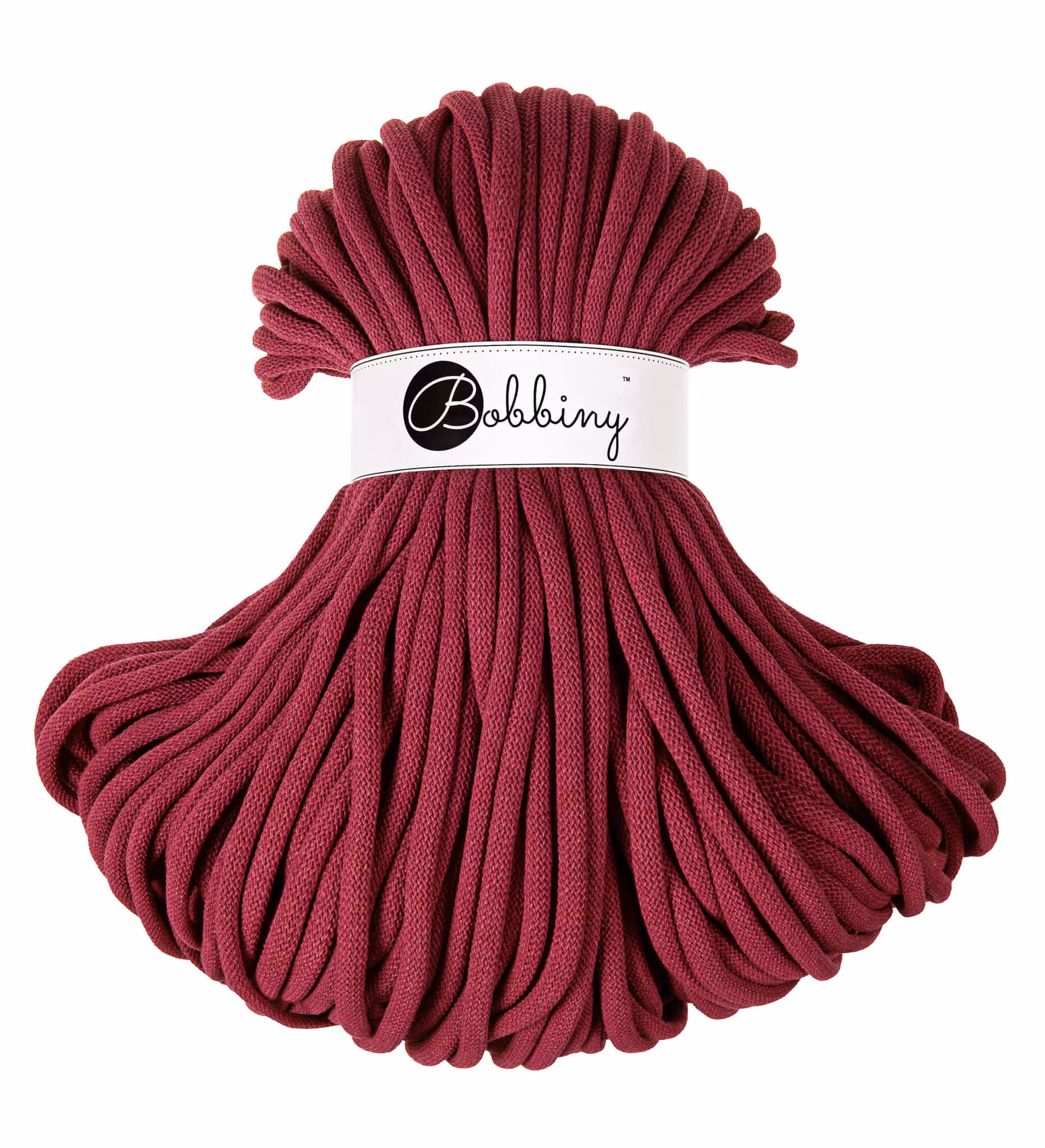 Bobbiny Braided Cord Jumbo 9 mm - flätat bomullsgarn - beställningsvara