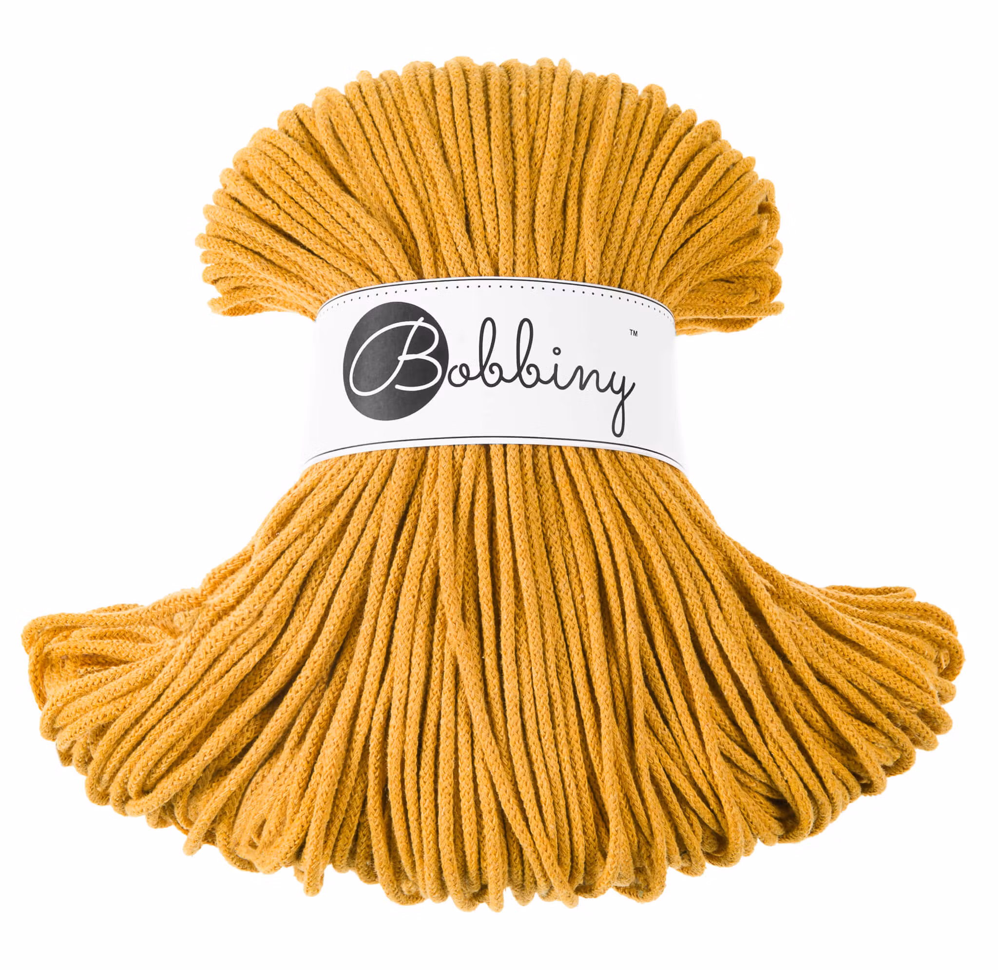Bobbiny Braided Cord Junior 3 mm - flätat bomullsgarn