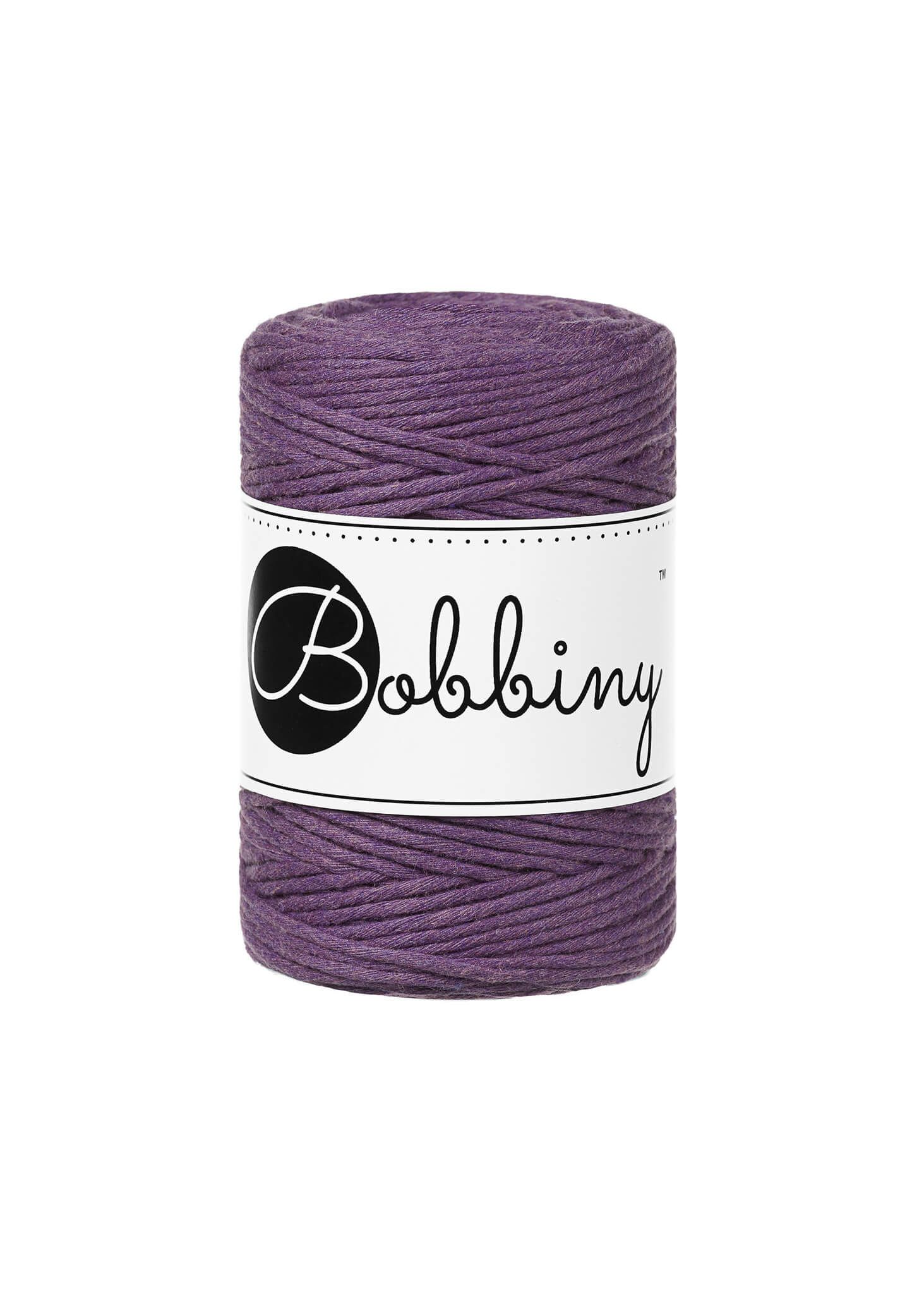 Bobbiny Single Twist Macrame Cord Baby 1.5 mm - enkeltvinnat makramégarn