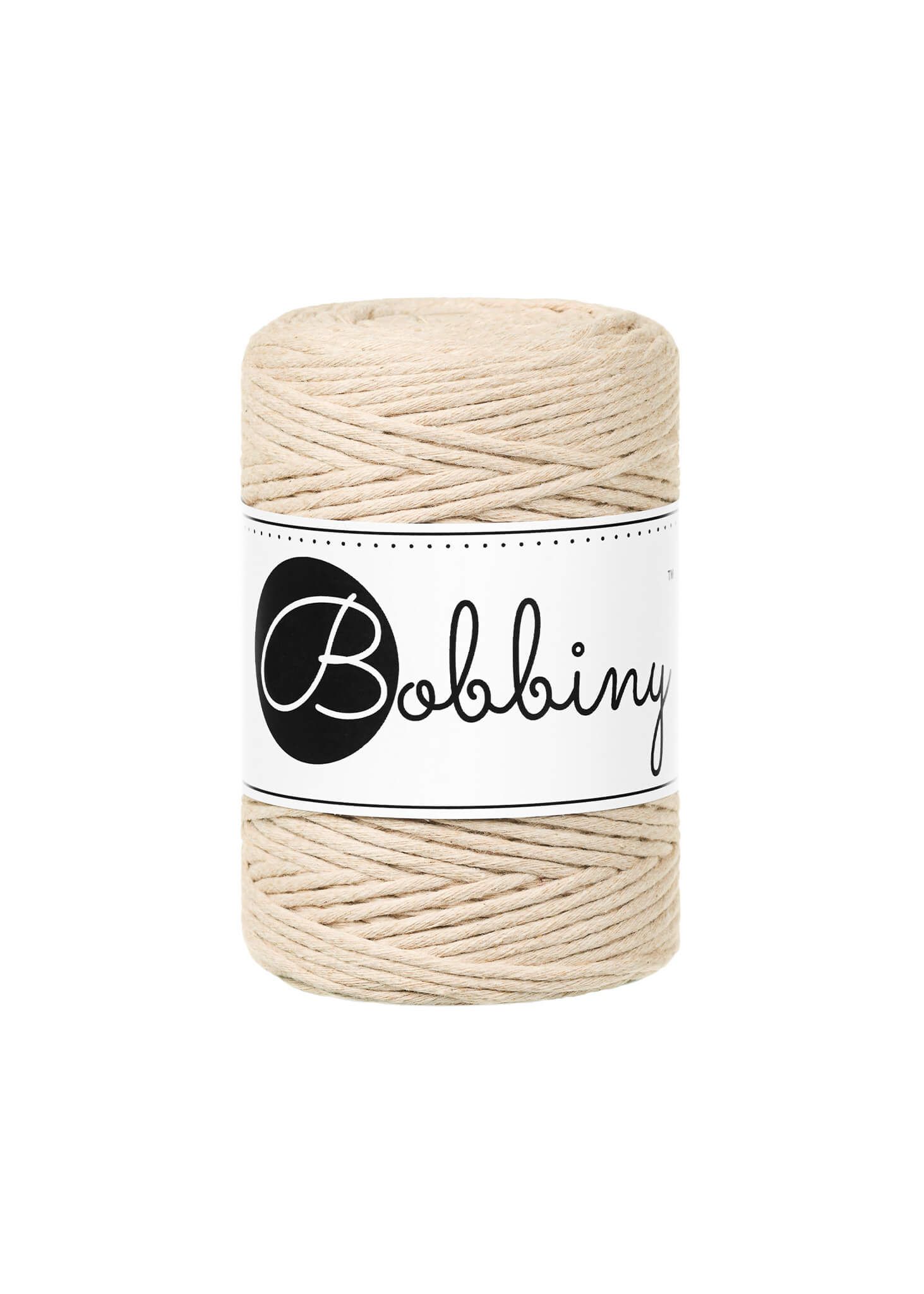 Bobbiny Single Twist Macrame Cord Baby 1.5 mm - enkeltvinnat makramégarn