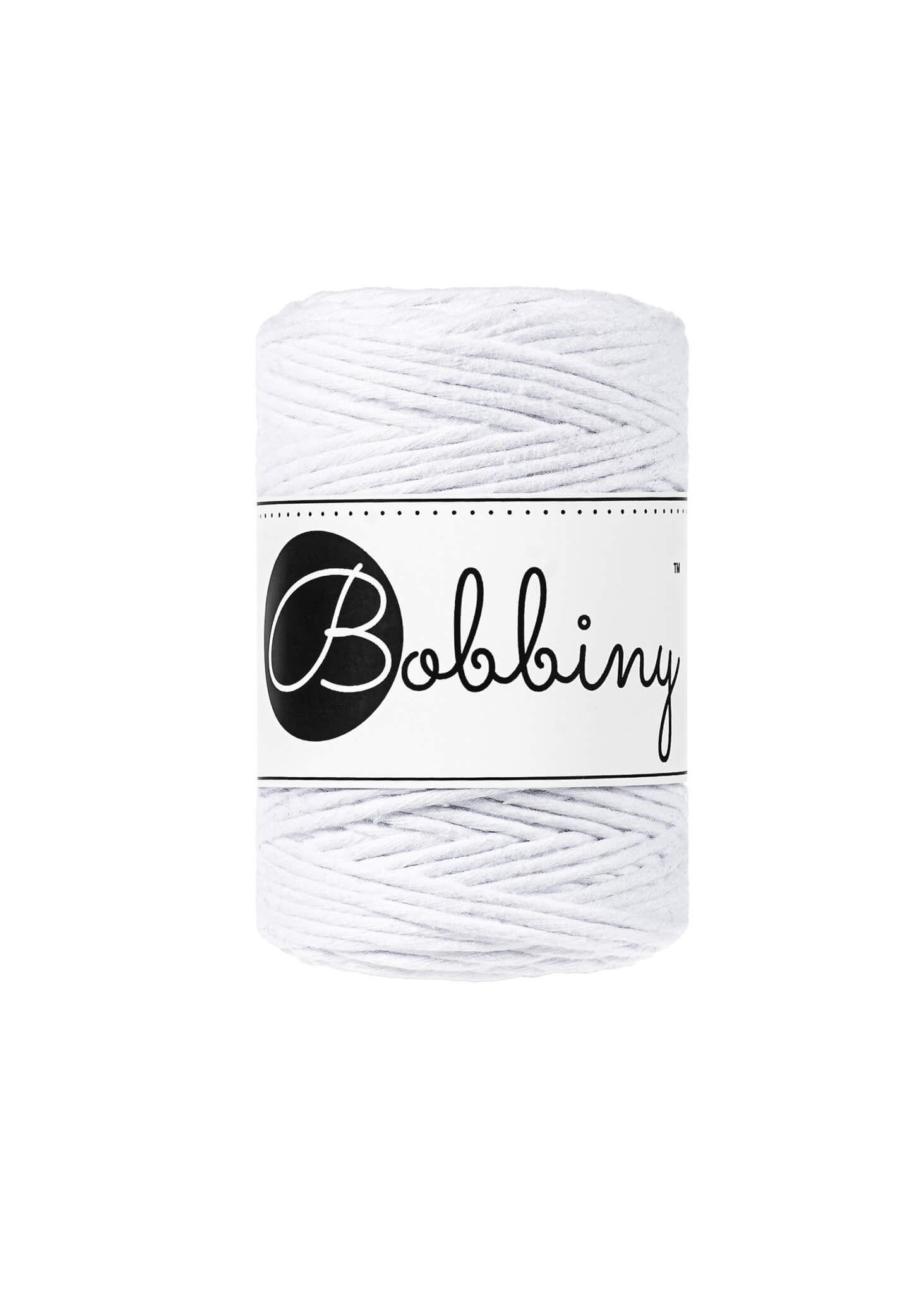 Bobbiny Single Twist Macrame Cord Baby 1.5 mm - enkeltvinnat makramégarn