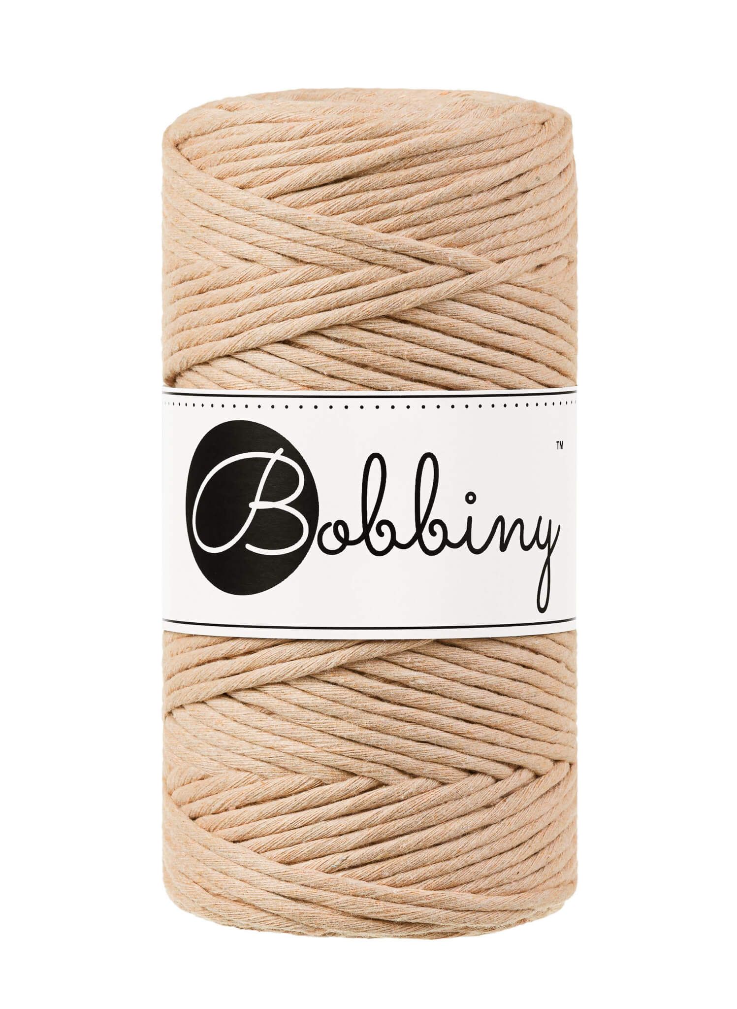 Bobbiny Single Twist Macrame Cord Regular 3 mm - enkeltvinnat makramégarn