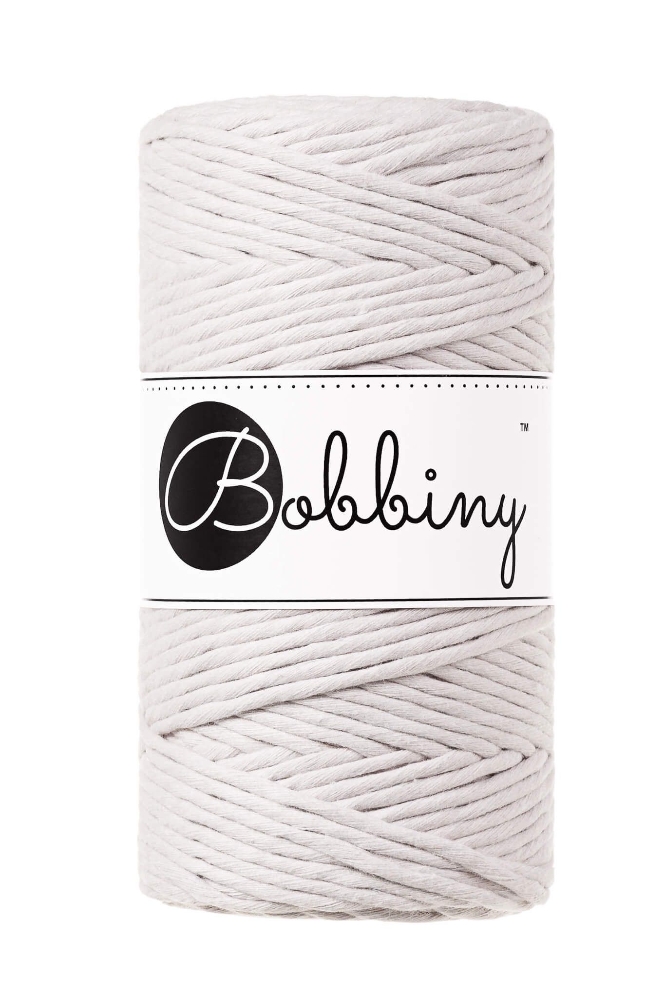 Bobbiny Single Twist Macrame Cord Regular 3 mm - enkeltvinnat makramégarn