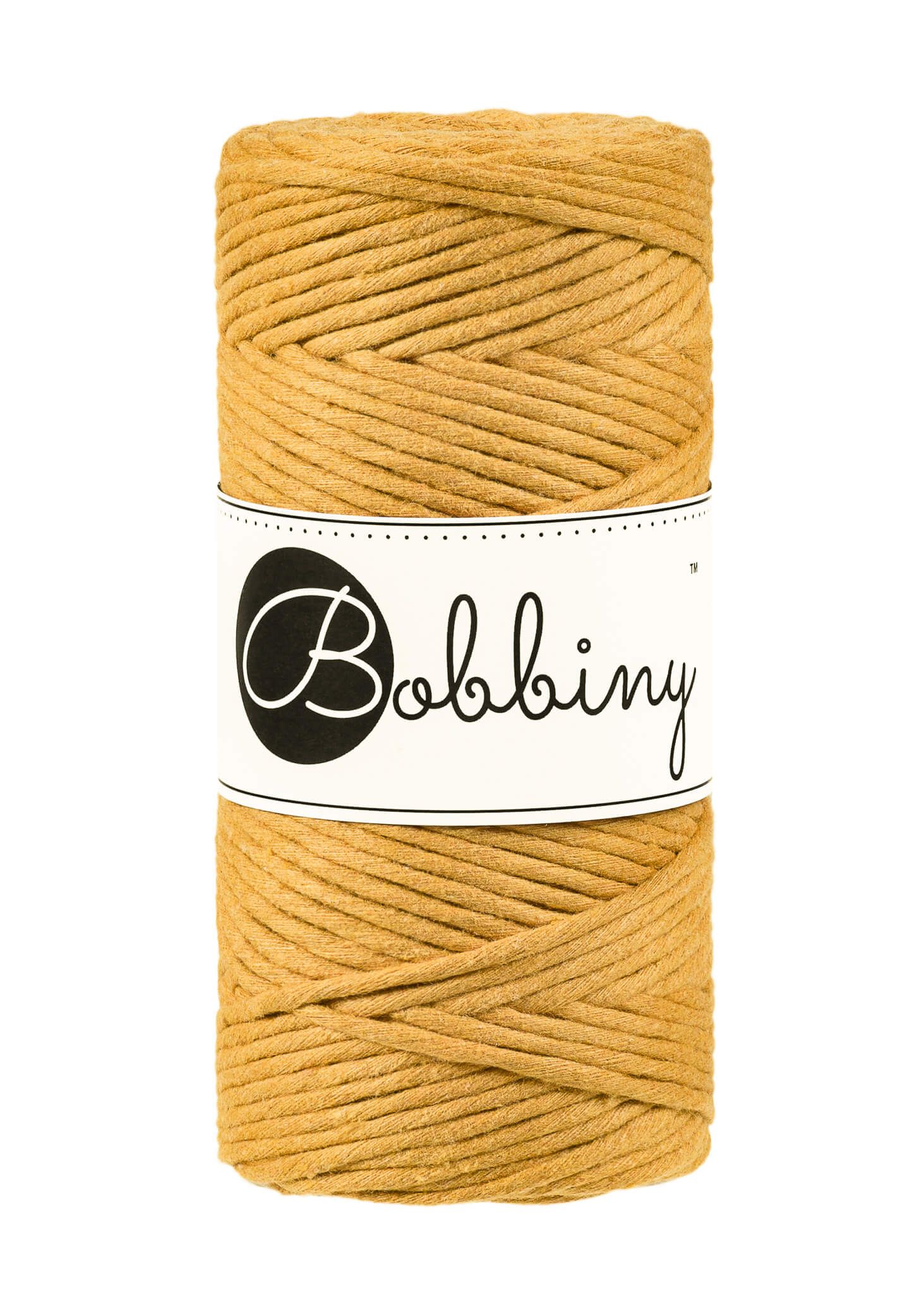 Bobbiny Single Twist Macrame Cord Regular 3 mm - enkeltvinnat makramégarn