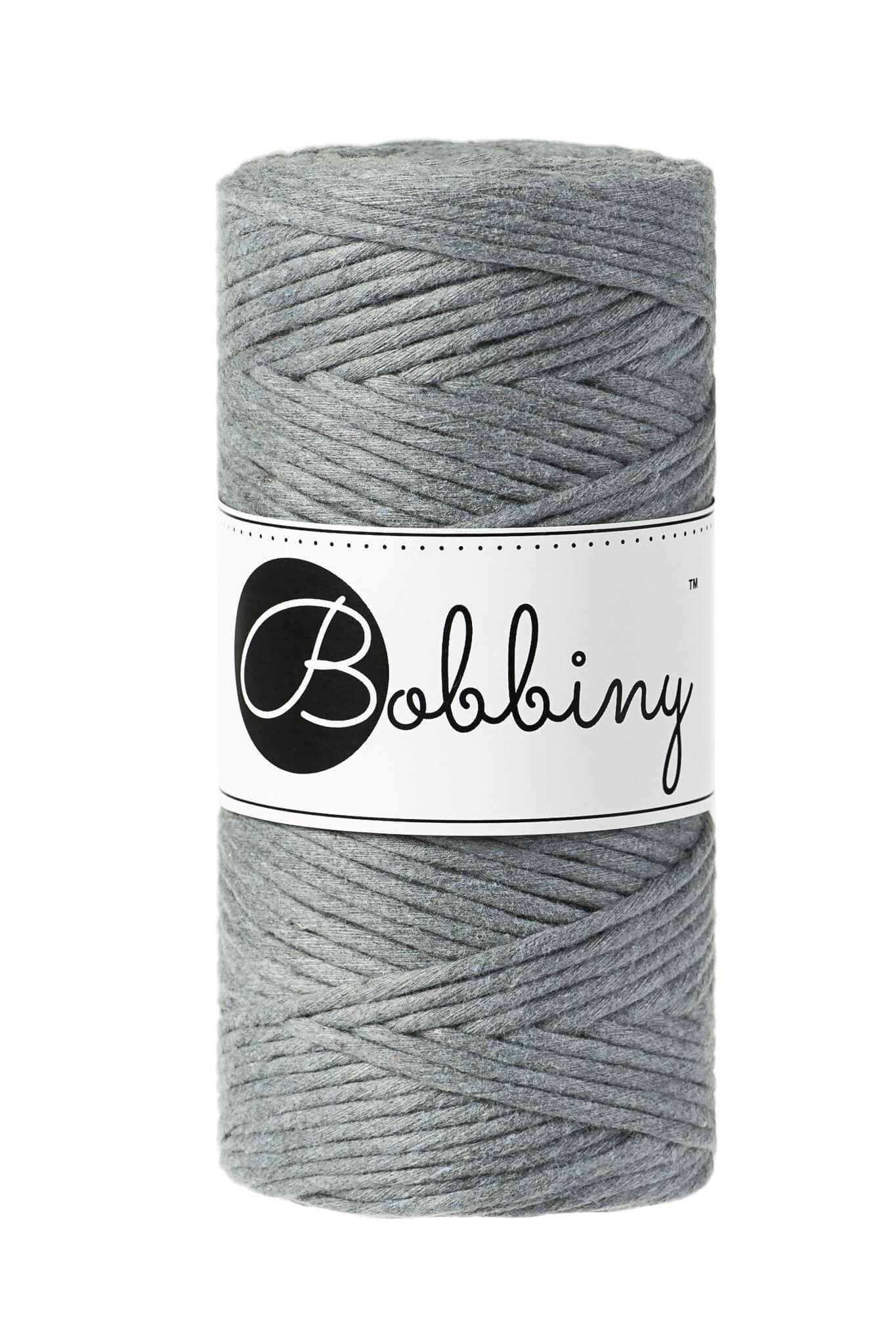 Bobbiny Single Twist Macrame Cord Regular 3 mm - enkeltvinnat makramégarn