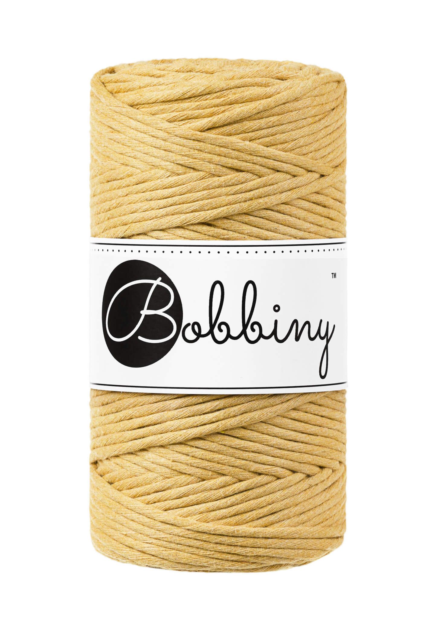 Bobbiny Single Twist Macrame Cord Regular 3 mm - enkeltvinnat makramégarn