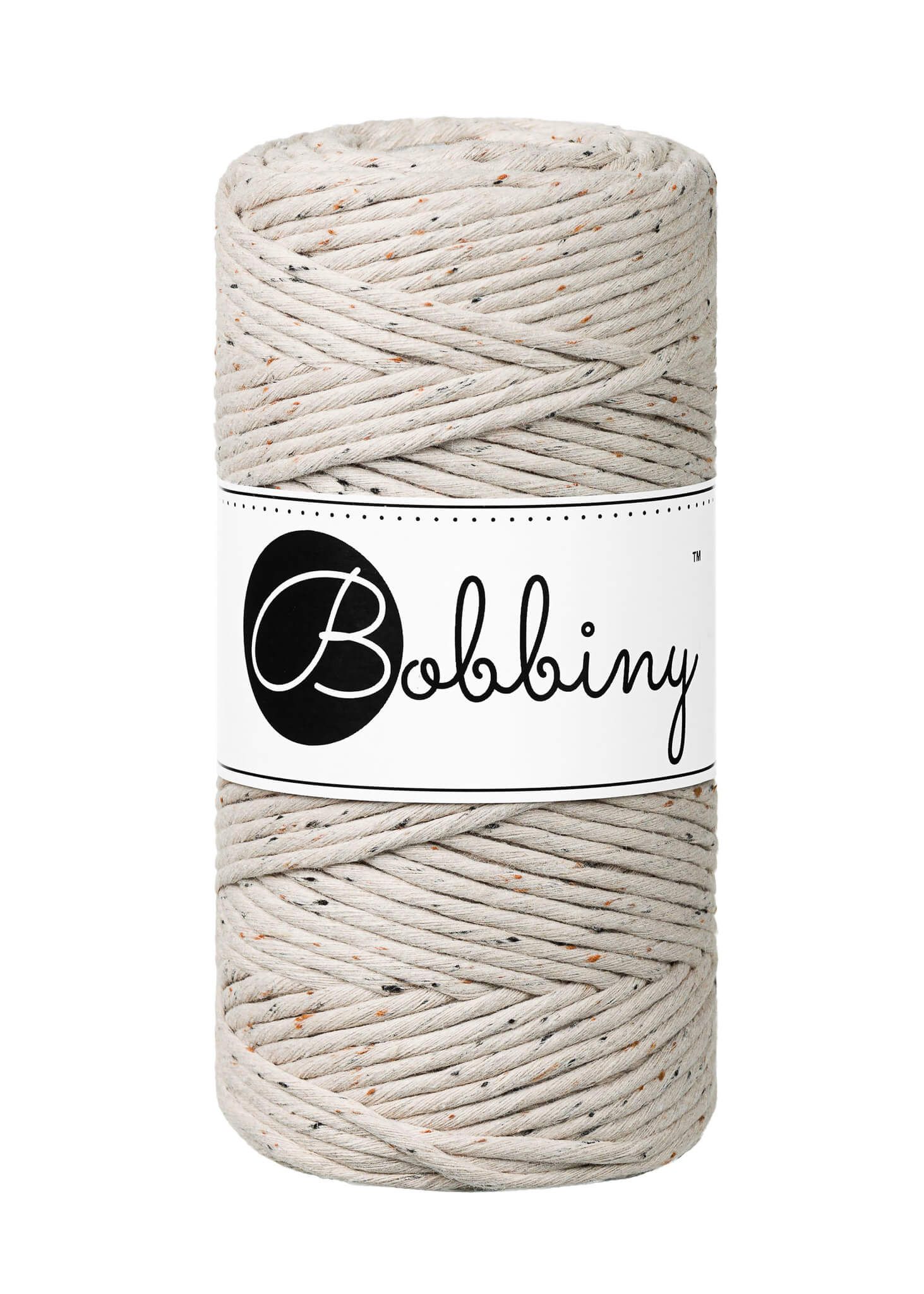 Bobbiny Single Twist Macrame Cord Regular 3 mm - enkeltvinnat makramégarn