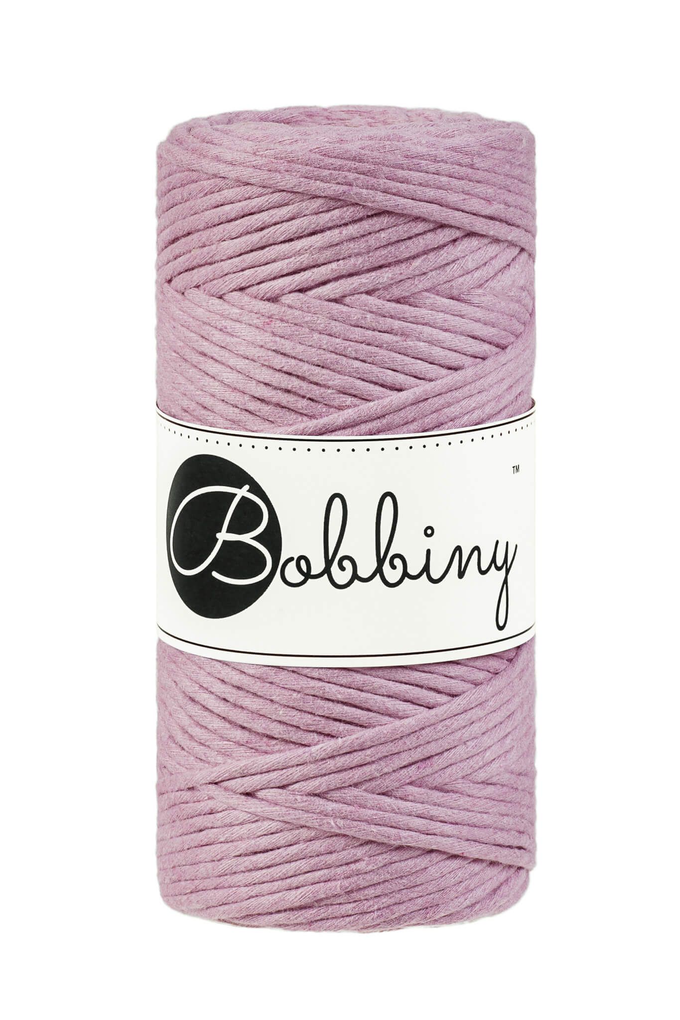Bobbiny Single Twist Macrame Cord Regular 3 mm - enkeltvinnat makramégarn