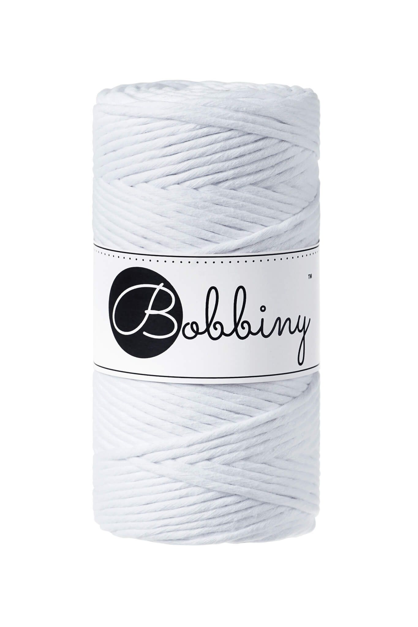 Bobbiny Single Twist Macrame Cord Regular 3 mm - enkeltvinnat makramégarn