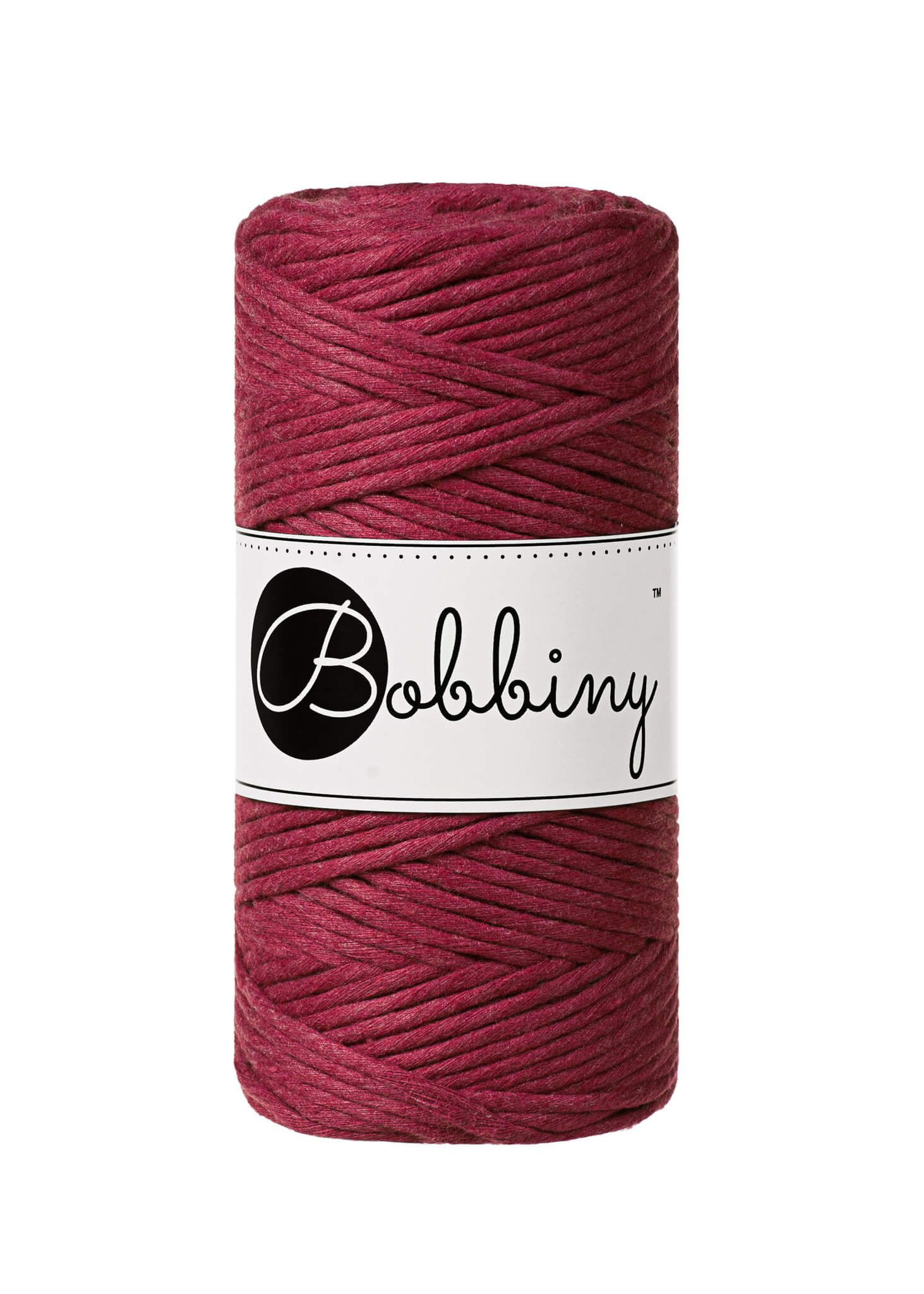 Bobbiny Single Twist Macrame Cord Regular 3 mm - enkeltvinnat makramégarn