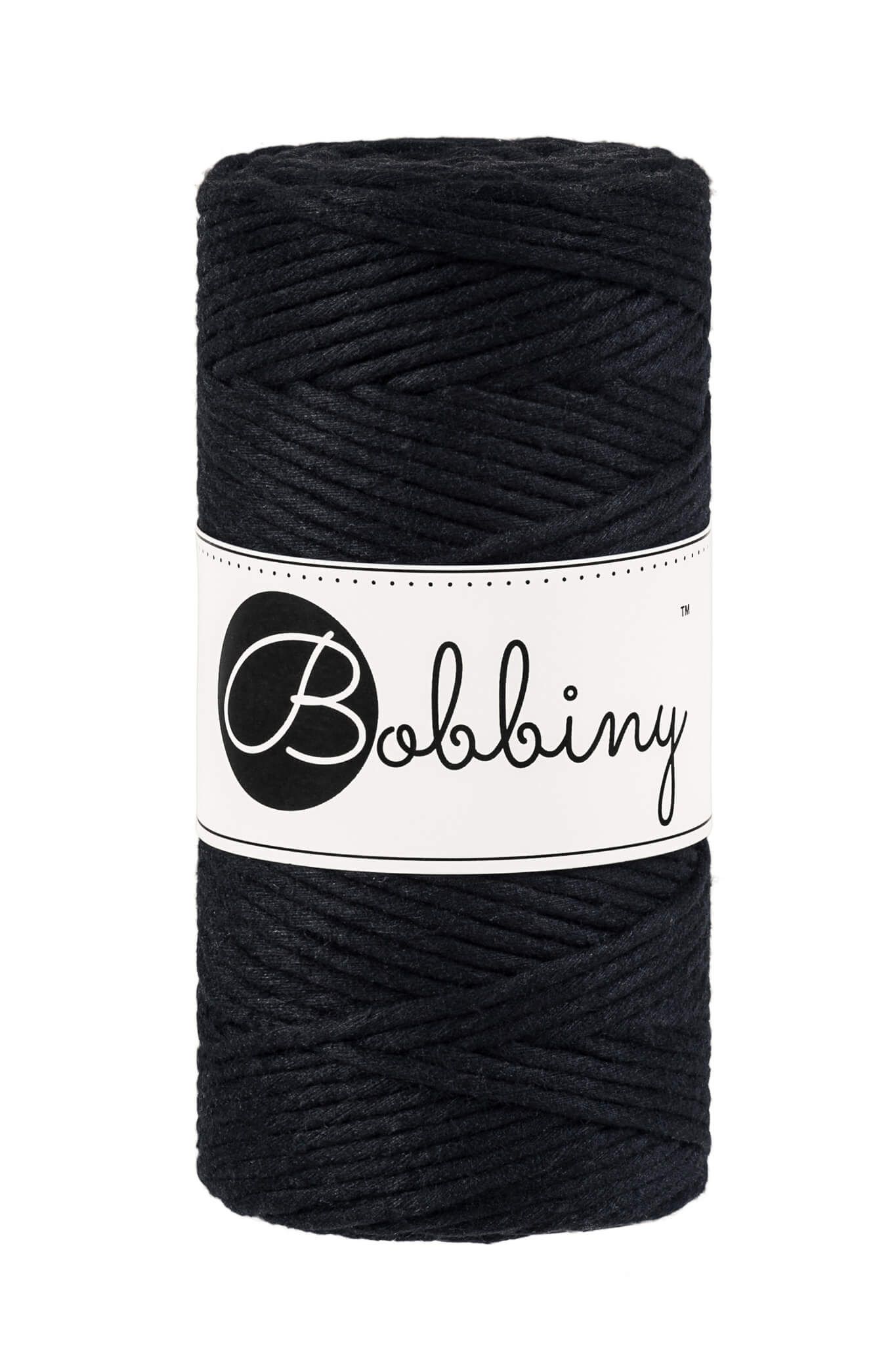 Bobbiny Single Twist Macrame Cord Regular 3 mm - enkeltvinnat makramégarn