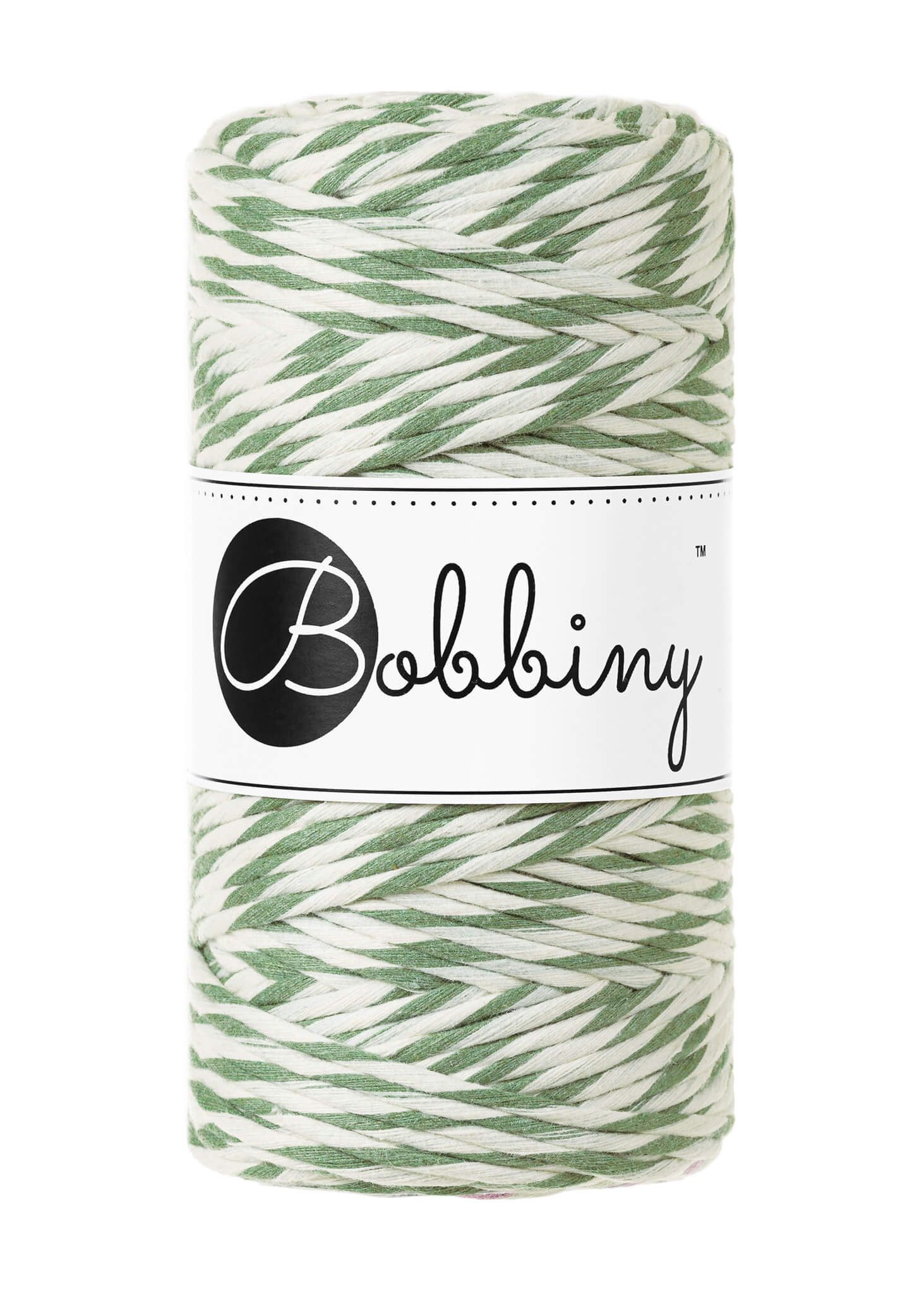 Bobbiny Single Twist Macrame Cord Regular 3 mm - enkeltvinnat makramégarn