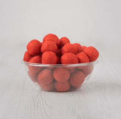 Ullbollar - 2 cm bollar i 100% ull