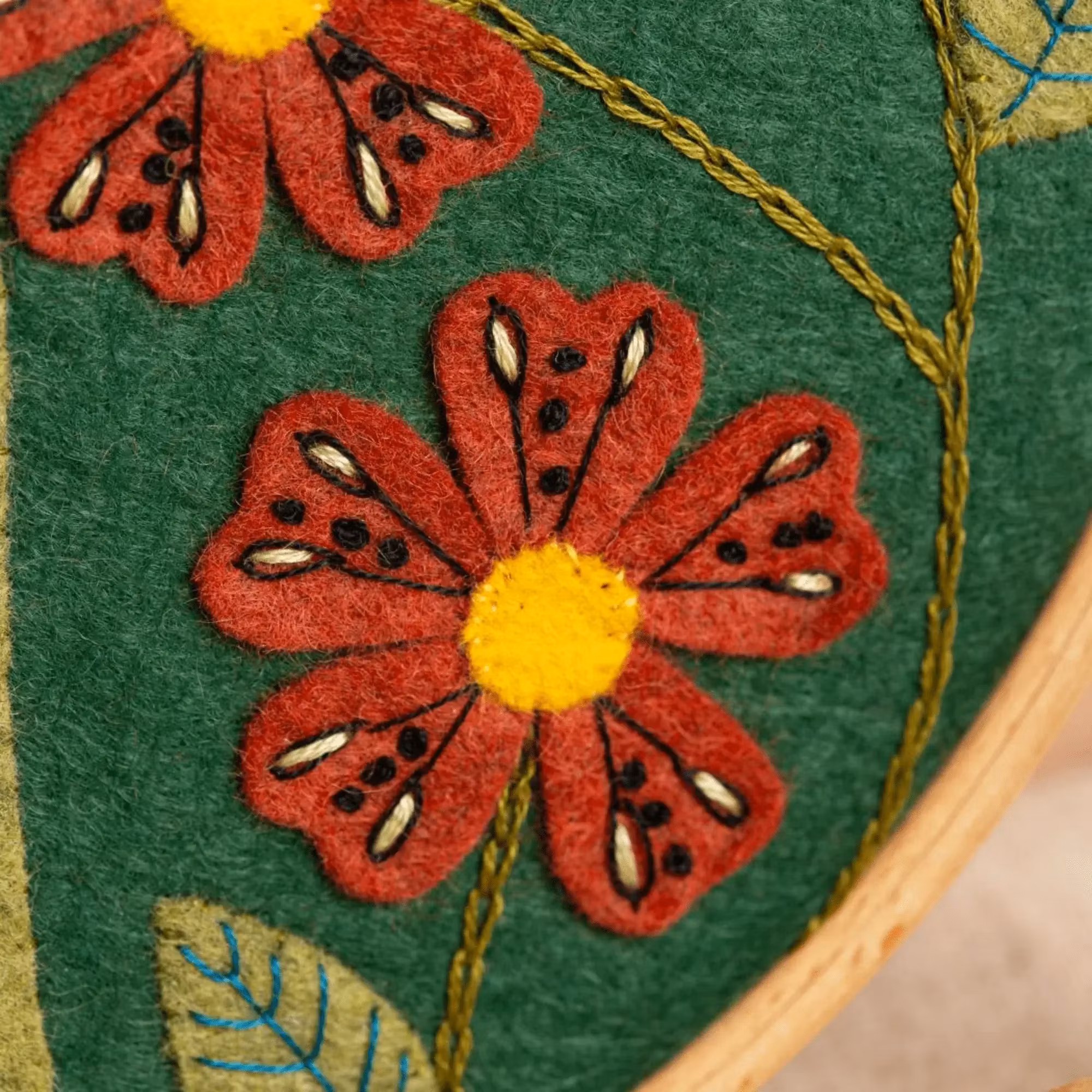 Corinne Lapierre - Botanical Felt Appliqué - kit för filtsömnad