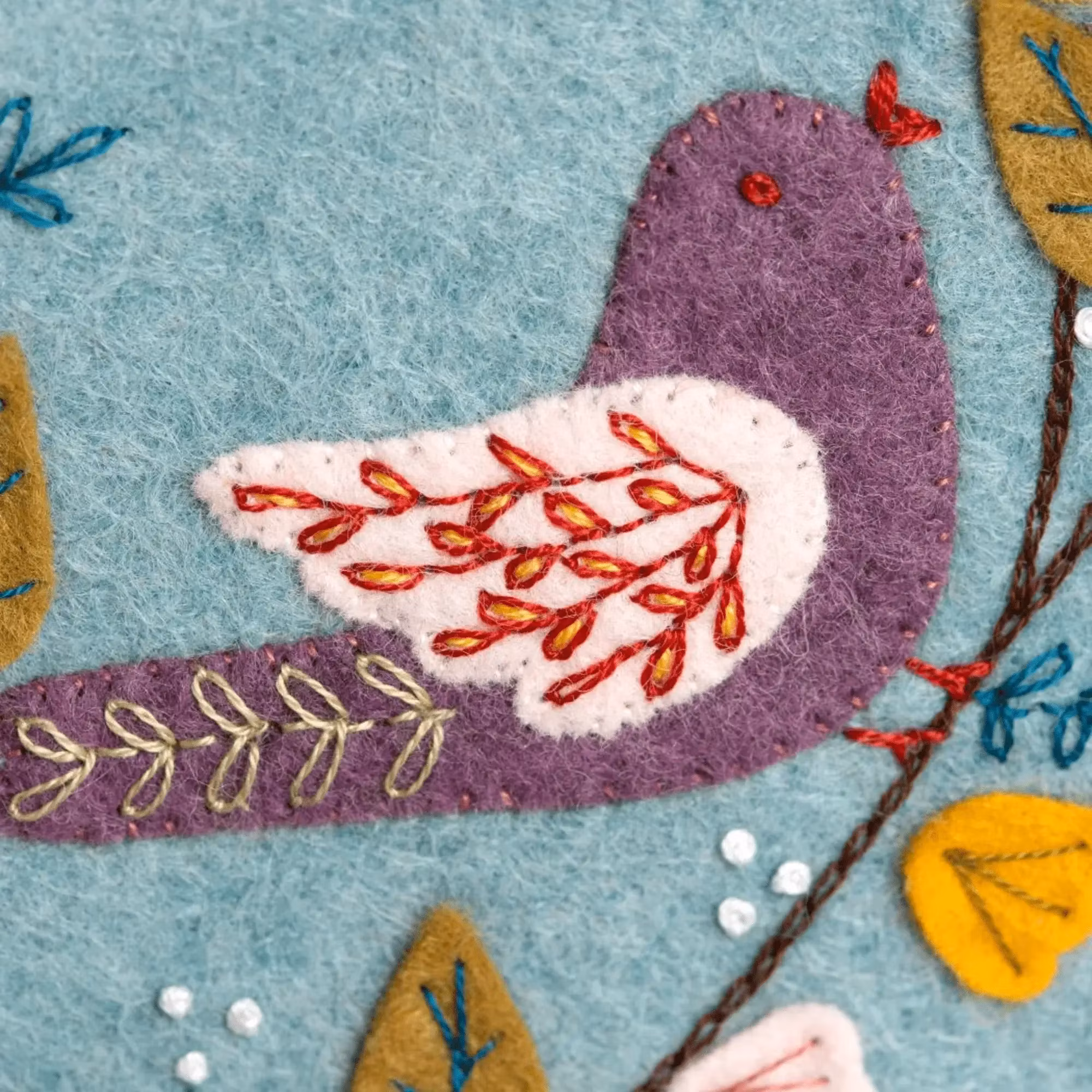 Corinne Lapierre - Dawn Chorus Felt Appliqué - kit för filtsömnad