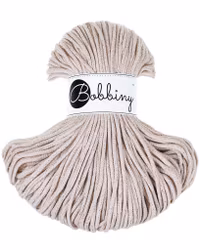 Bobbiny Golden Nude - beige garn med guldig tråd (flera modeller)