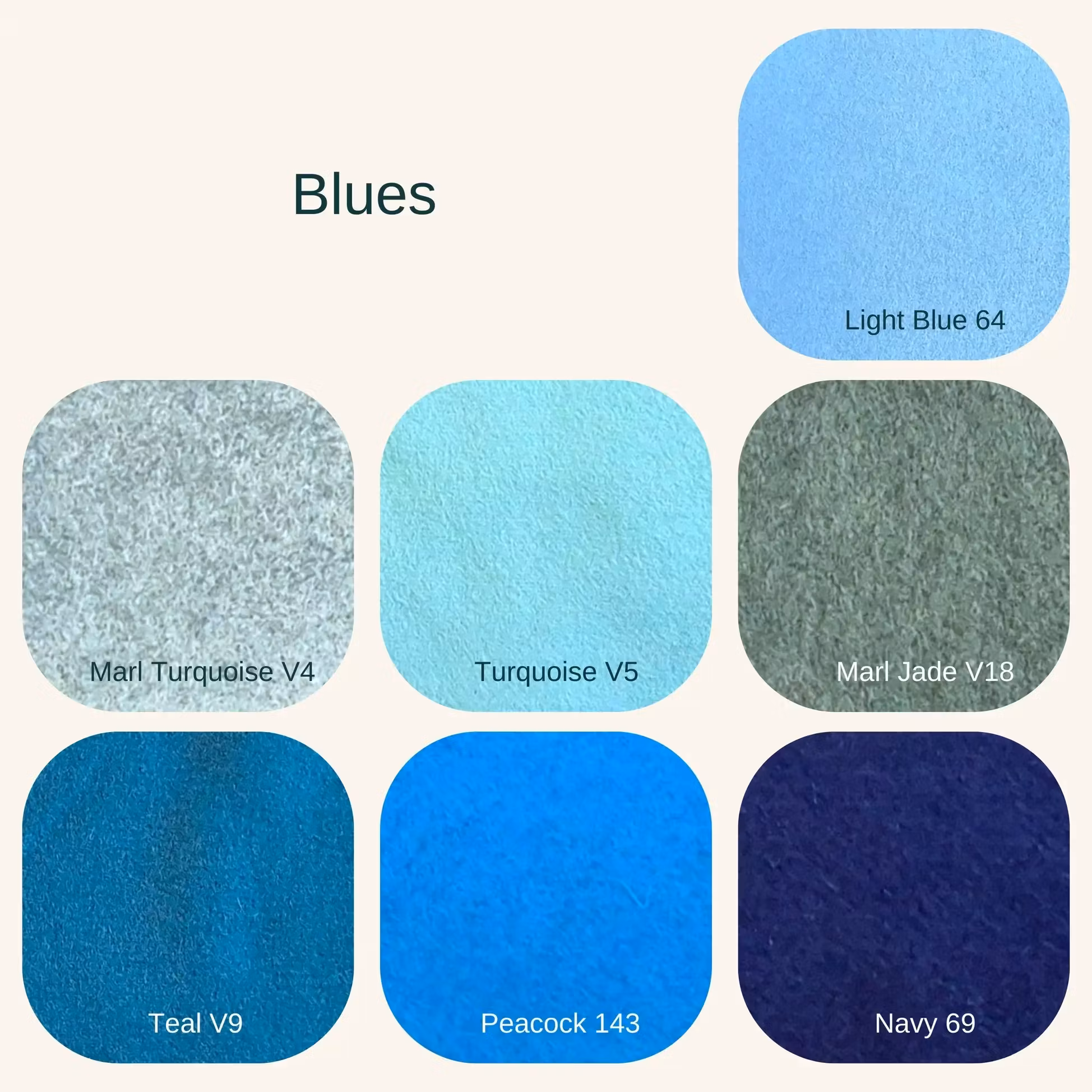 Wool mix felt sheet - Filt i ull och viskos 22,5 x 22,5 cm