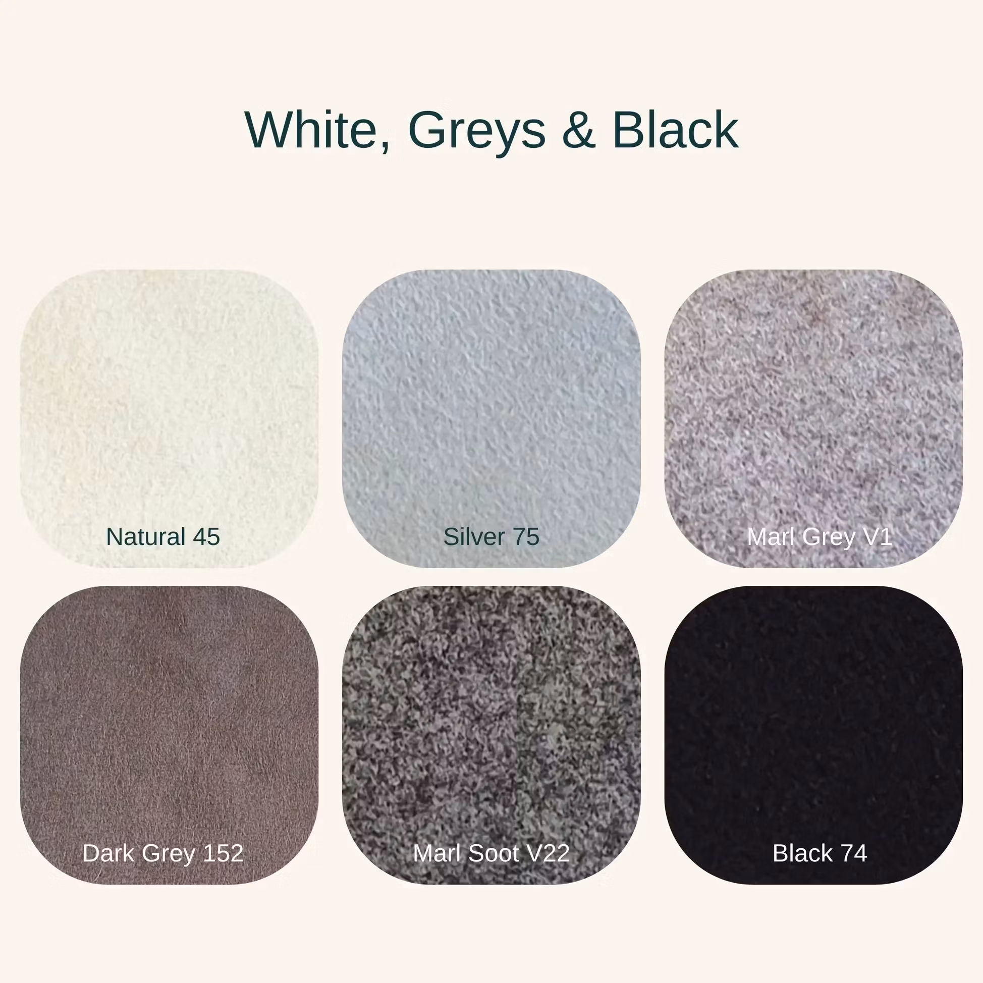 Wool mix felt sheet - Filt i ull och viskos 22,5 x 22,5 cm