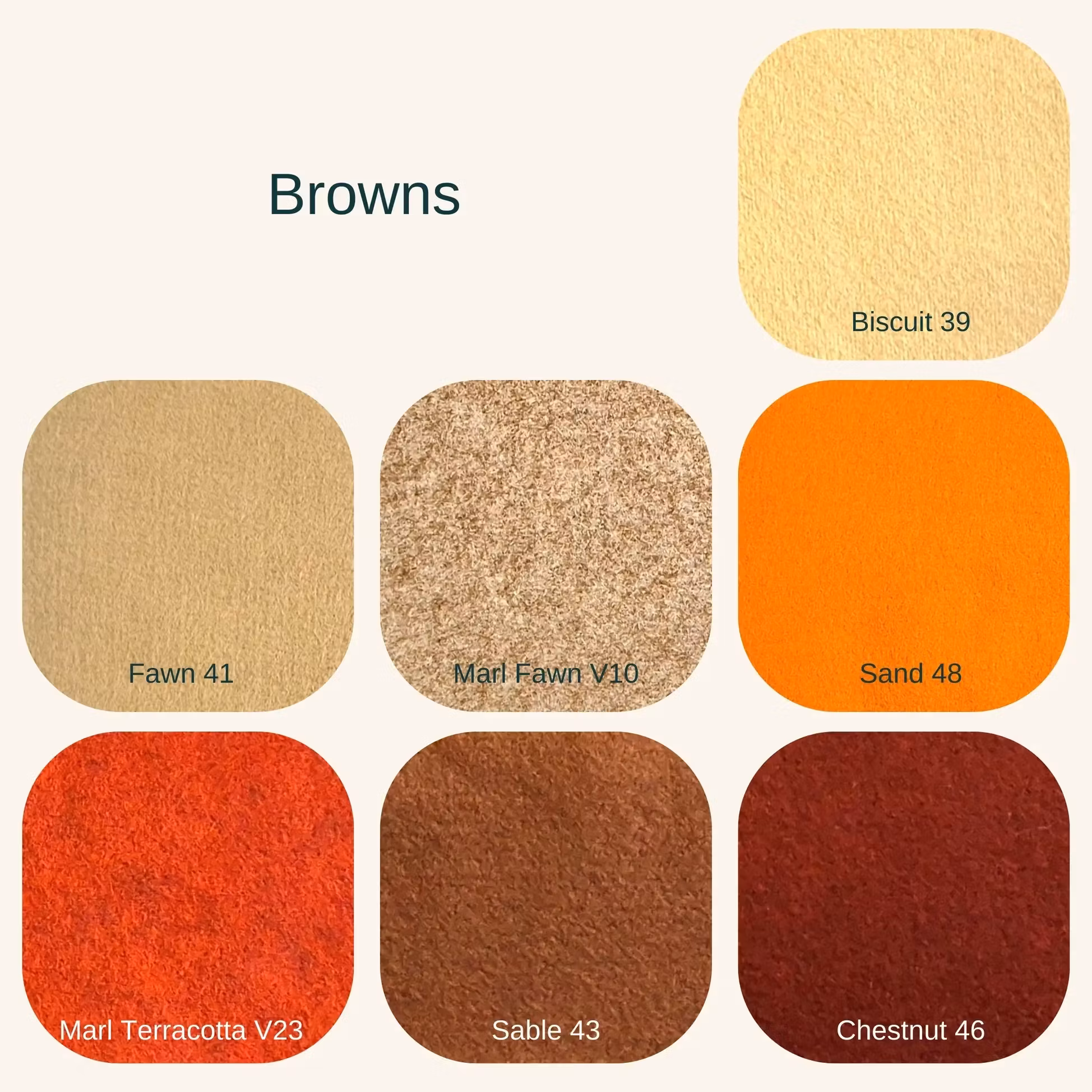 Wool mix felt sheet - Filt i ull och viskos 22,5 x 22,5 cm