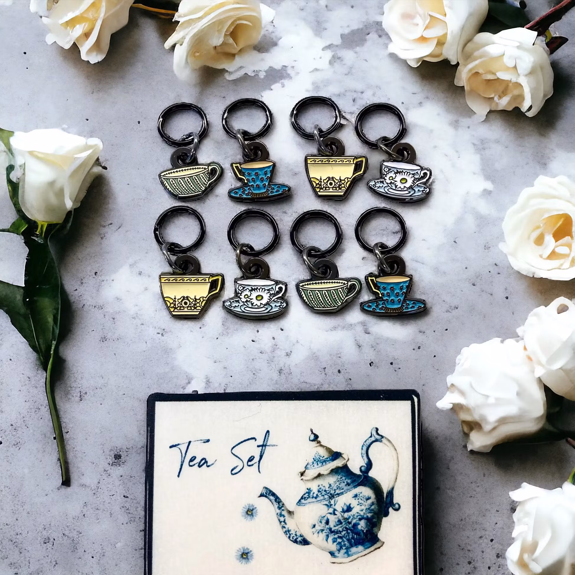 Firefly Notes Tea Set markers - Stickmarkörer med muggar 8 st