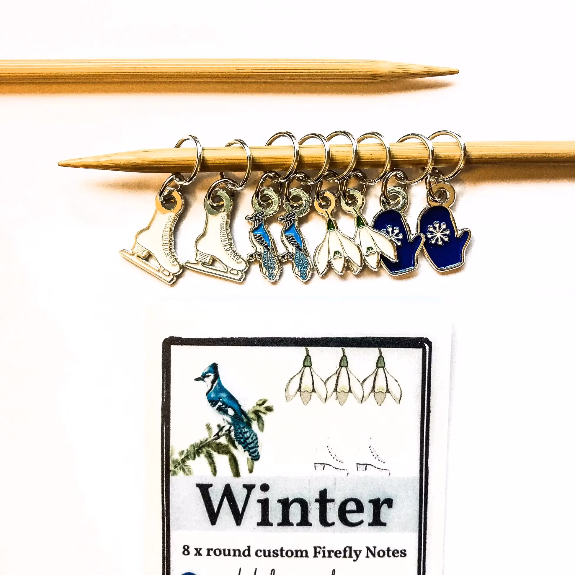 Firefly Notes Winter markers - Stickmarkörer med vintriga motiv 8 st